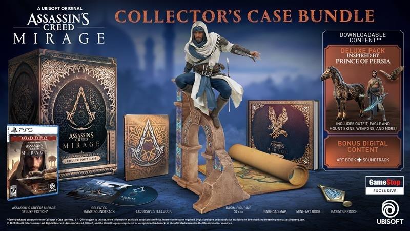 Assassin's Creed Mirage Collector's Case Bundle GameStop Exclusive –  PlayStation 5 stock finder alerts in the US