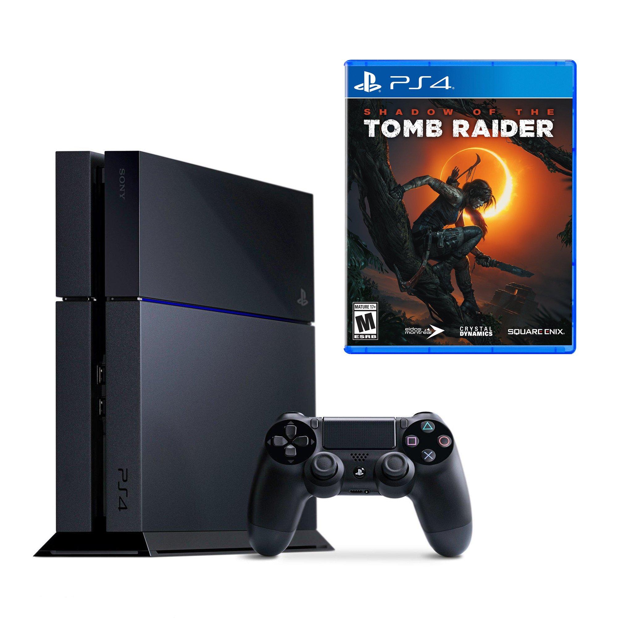 PlayStation 4 and Shadow of the Tomb Raider System Bundle (GameStop Premium Refurbished)