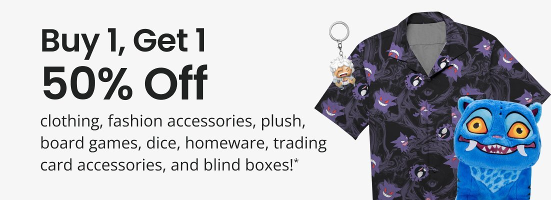 b1g1 50% off clothing, games etc