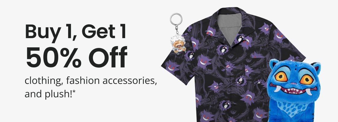 b1g1 50% off clothing, games etc