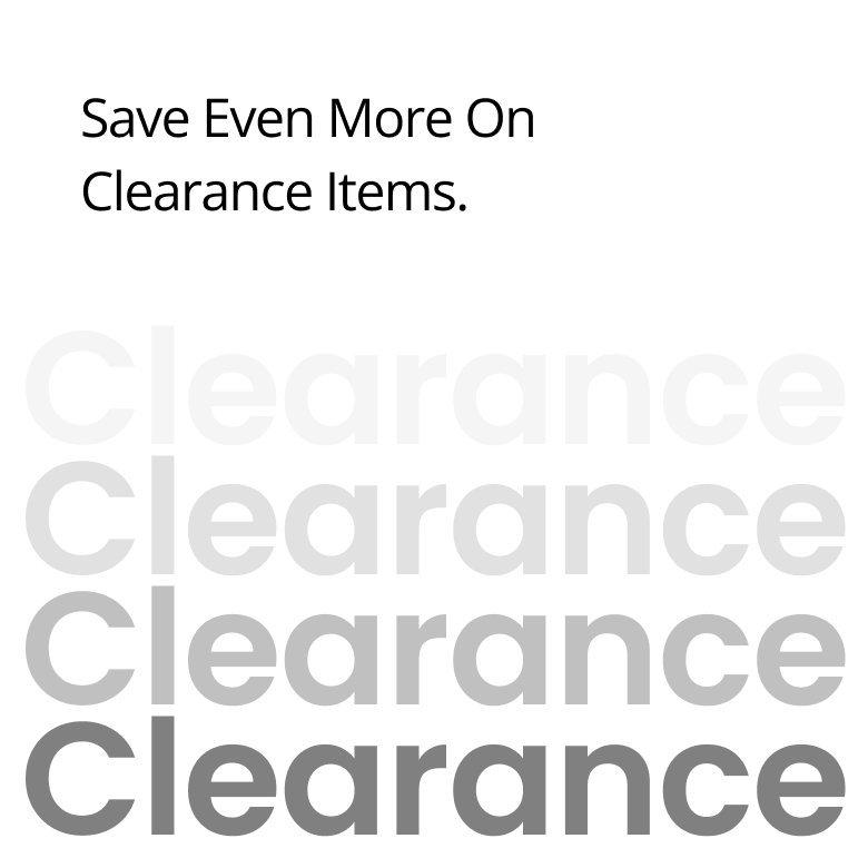 5% off ALL Clearance