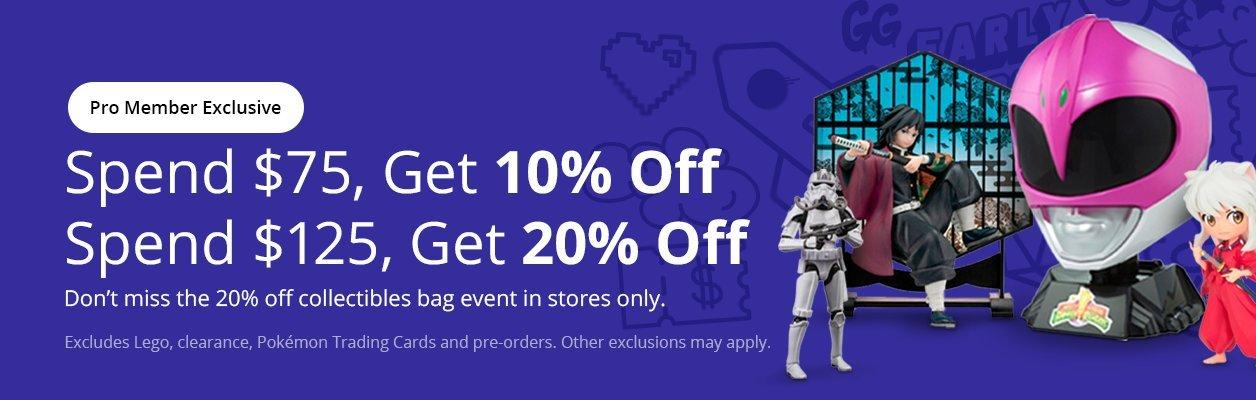 Spend %75 Get 10% Off Select Collectibles