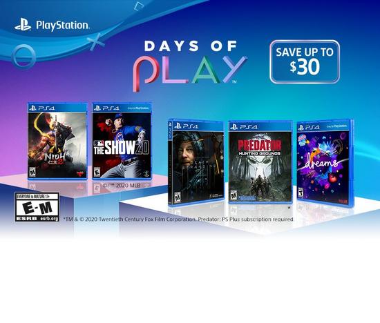Days of Play Games $30