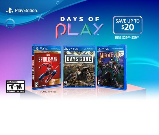 Days of Play Games $20