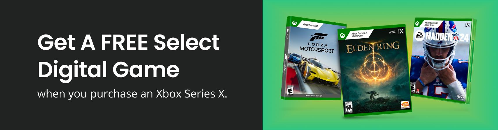 Free Digital Game with Xbox Series X Purchase