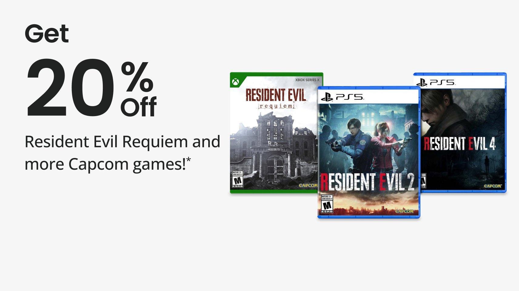 Save 20% on select Capcom titles