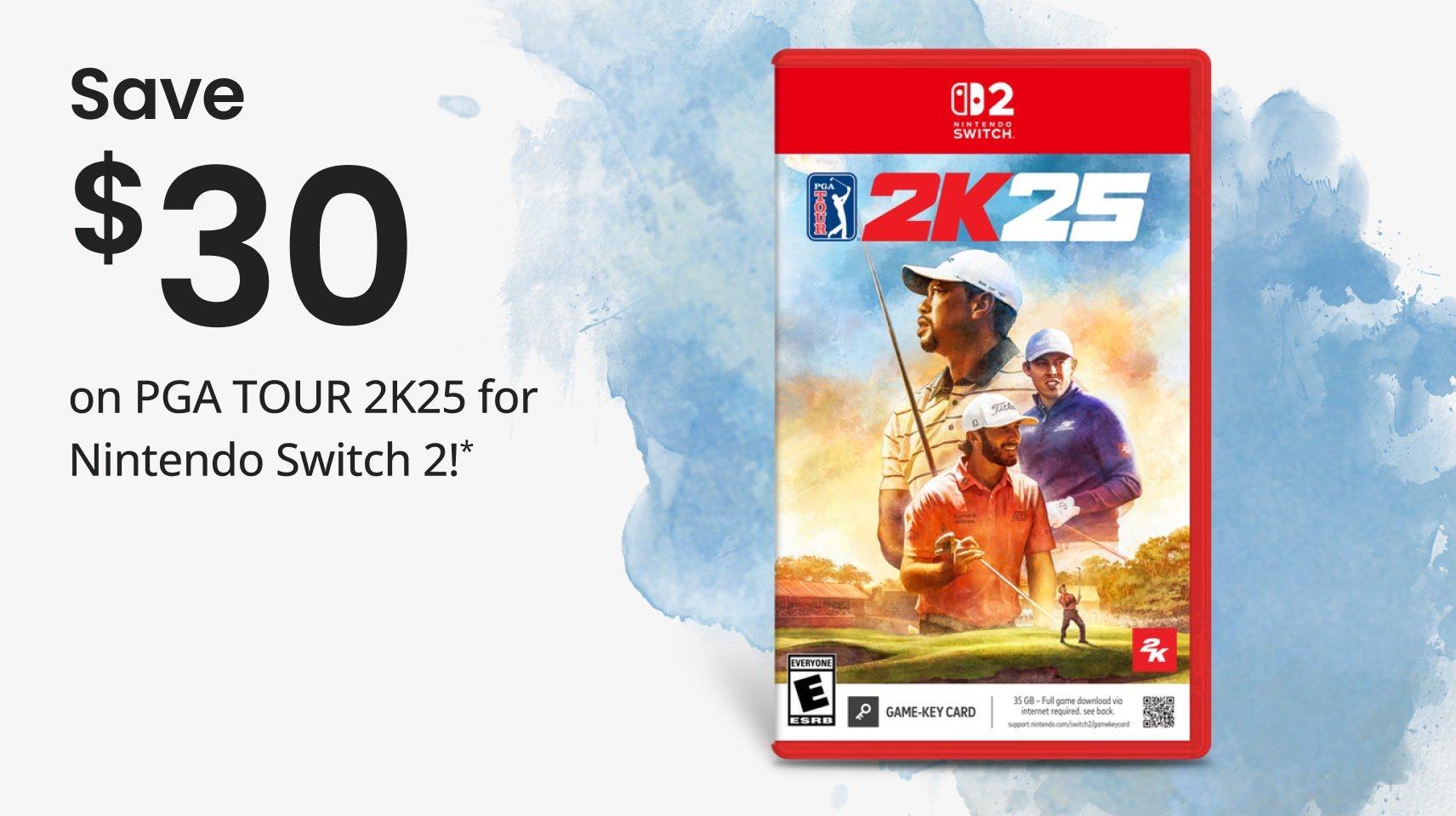 Save $30 on PGA 2K25 on Switch 2
