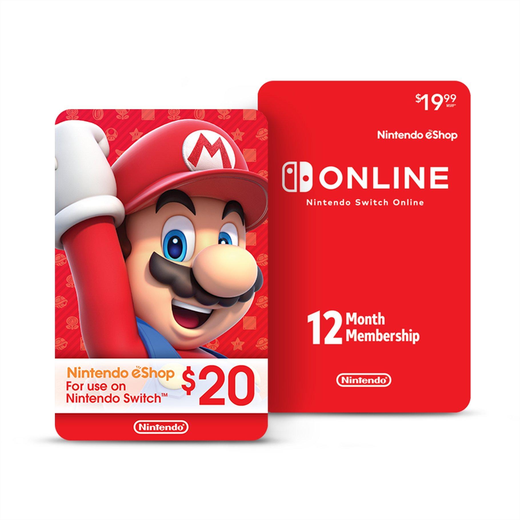 nintendo e gift cards