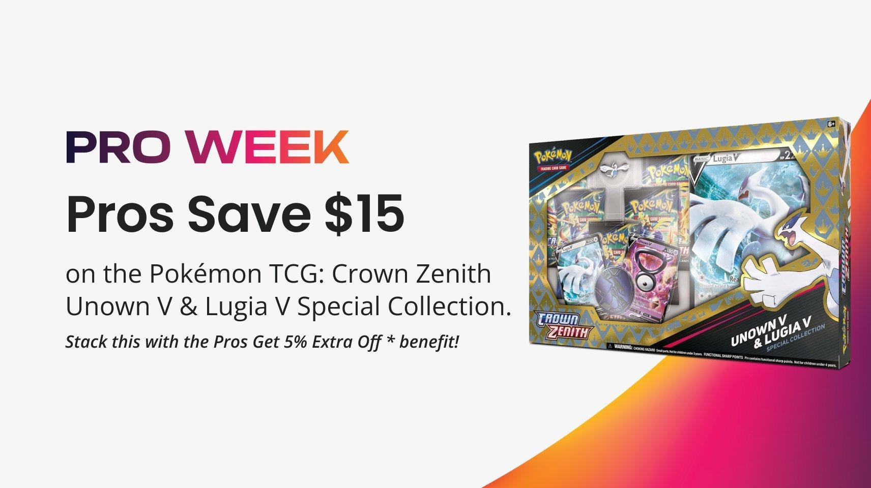 Pokemon Trading Card Game: Crown Zenith Unown V and Lugia V Special  Collection - GameStop Exclusive