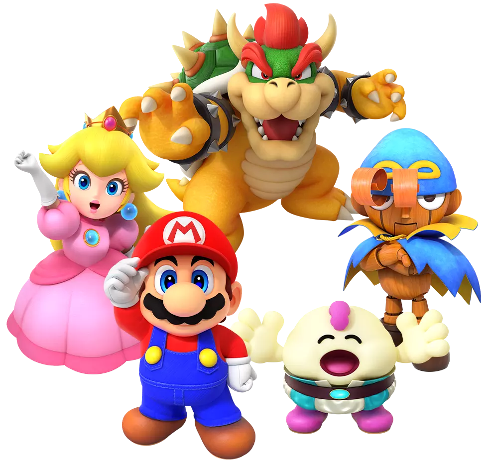 Compagnons de Super Mario RPG joignant l'aventure