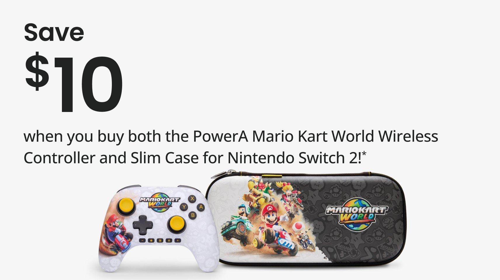 save $10 when you buy mario kart world