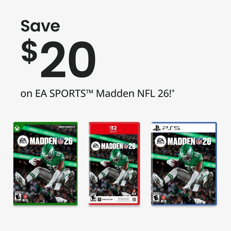 save $20 ea sports 