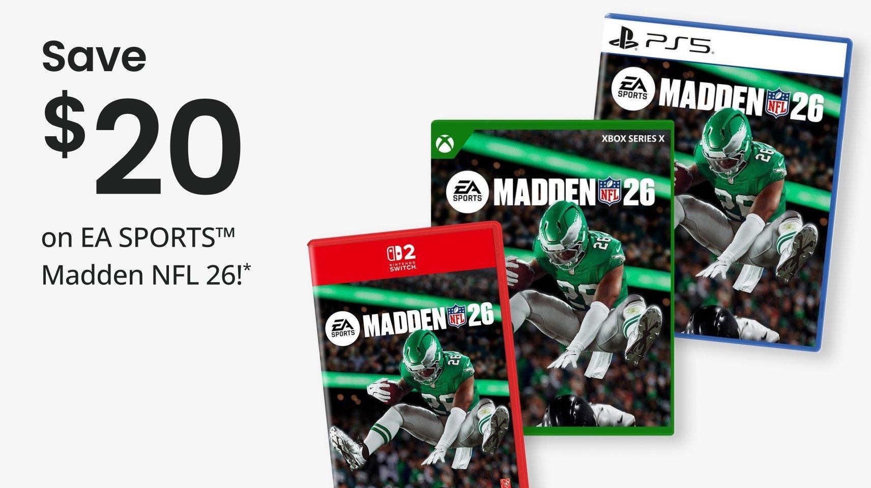 save $20 ea sports 