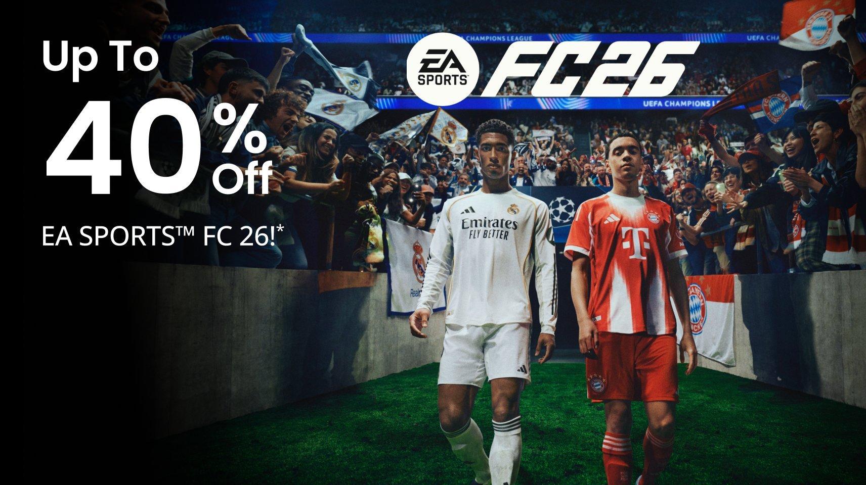 up to 40% off ea fc