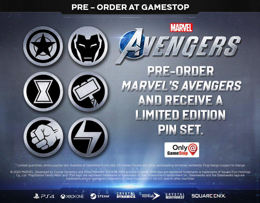 marvel avengers ps4 pre order
