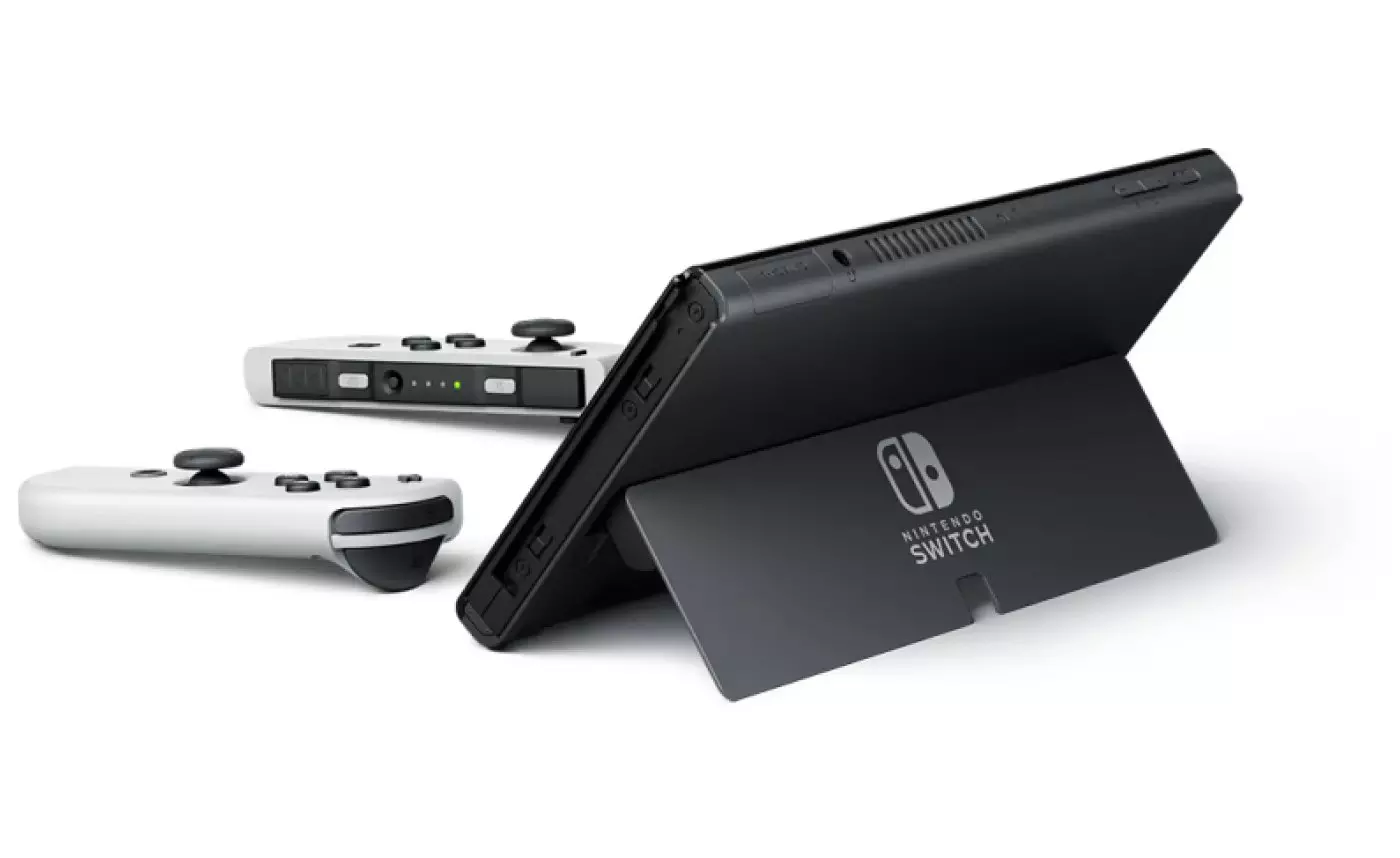 Nintendo Switch OLED in White with Accessory Kit and Voucher