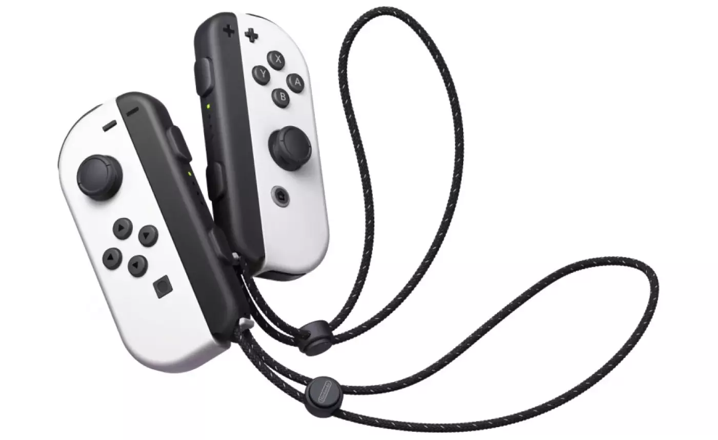 Nintendo Switch (OLED) Avec manettes Joy-Con blanches