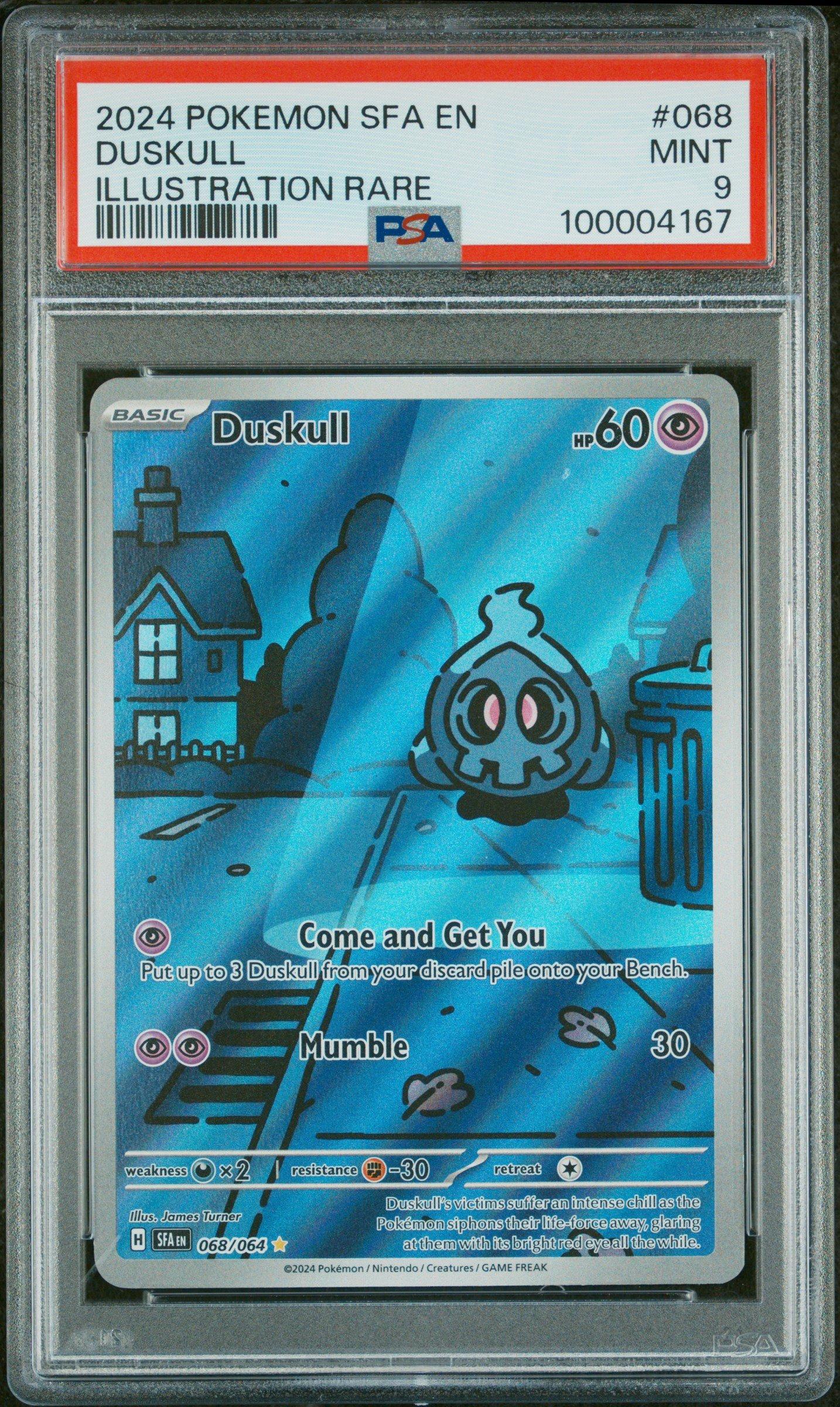 2024 Pokemon Sfa En-shrouded Fable 068 Duskull Illustration Rare PSA