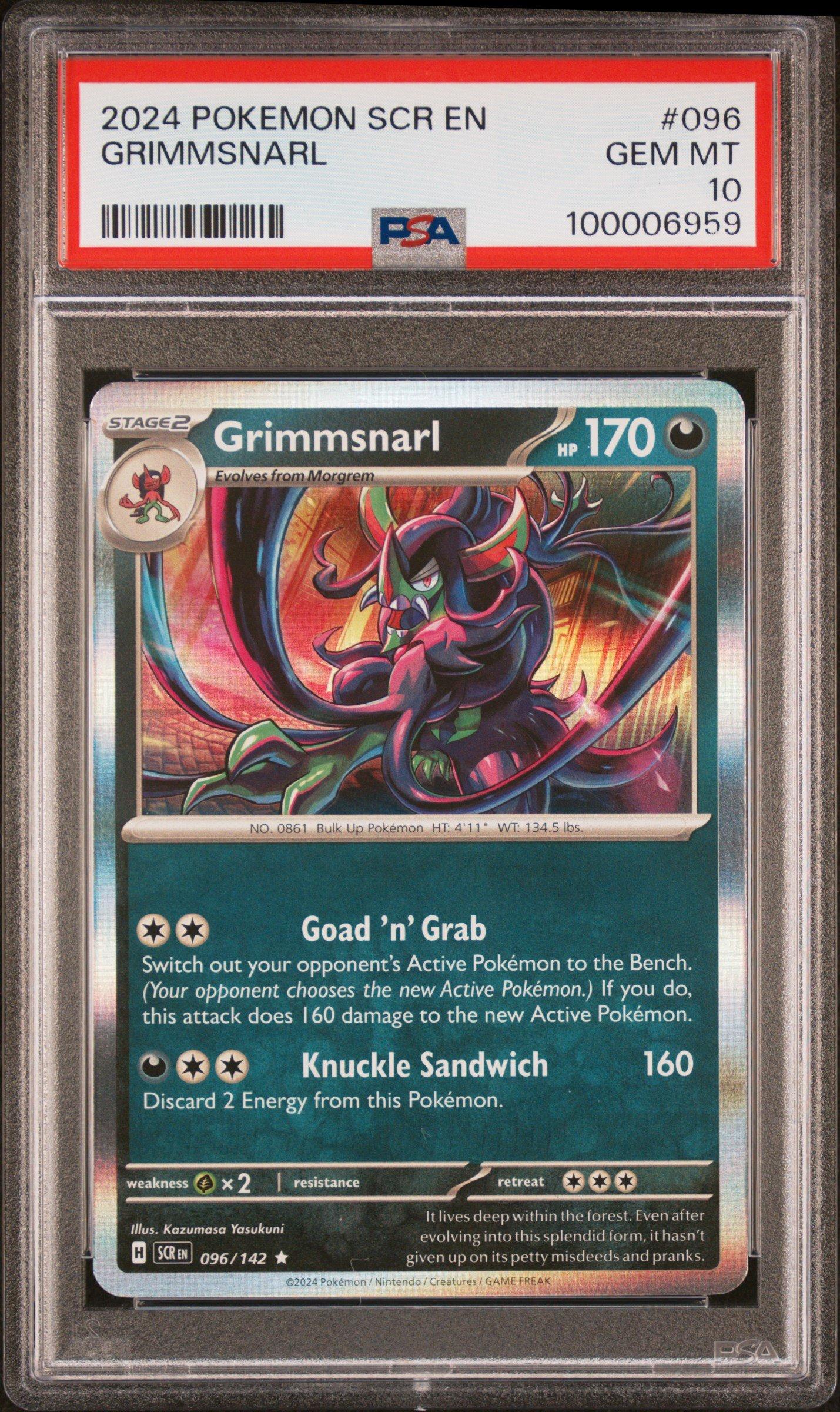 2024 Pokemon Scr En-stellar Crown 096 Grimmsnarl PSA 10 | GameStop