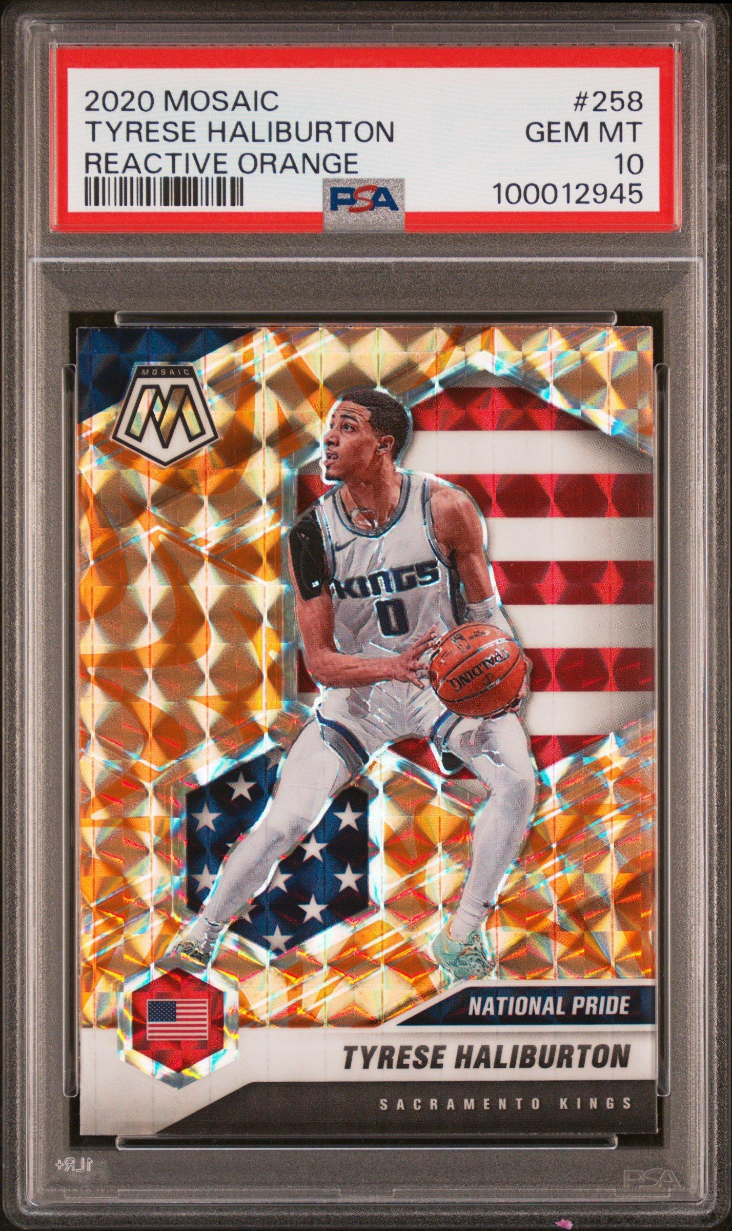 2020 Panini Mosaic Tyrese Haliburton Reactive PSA