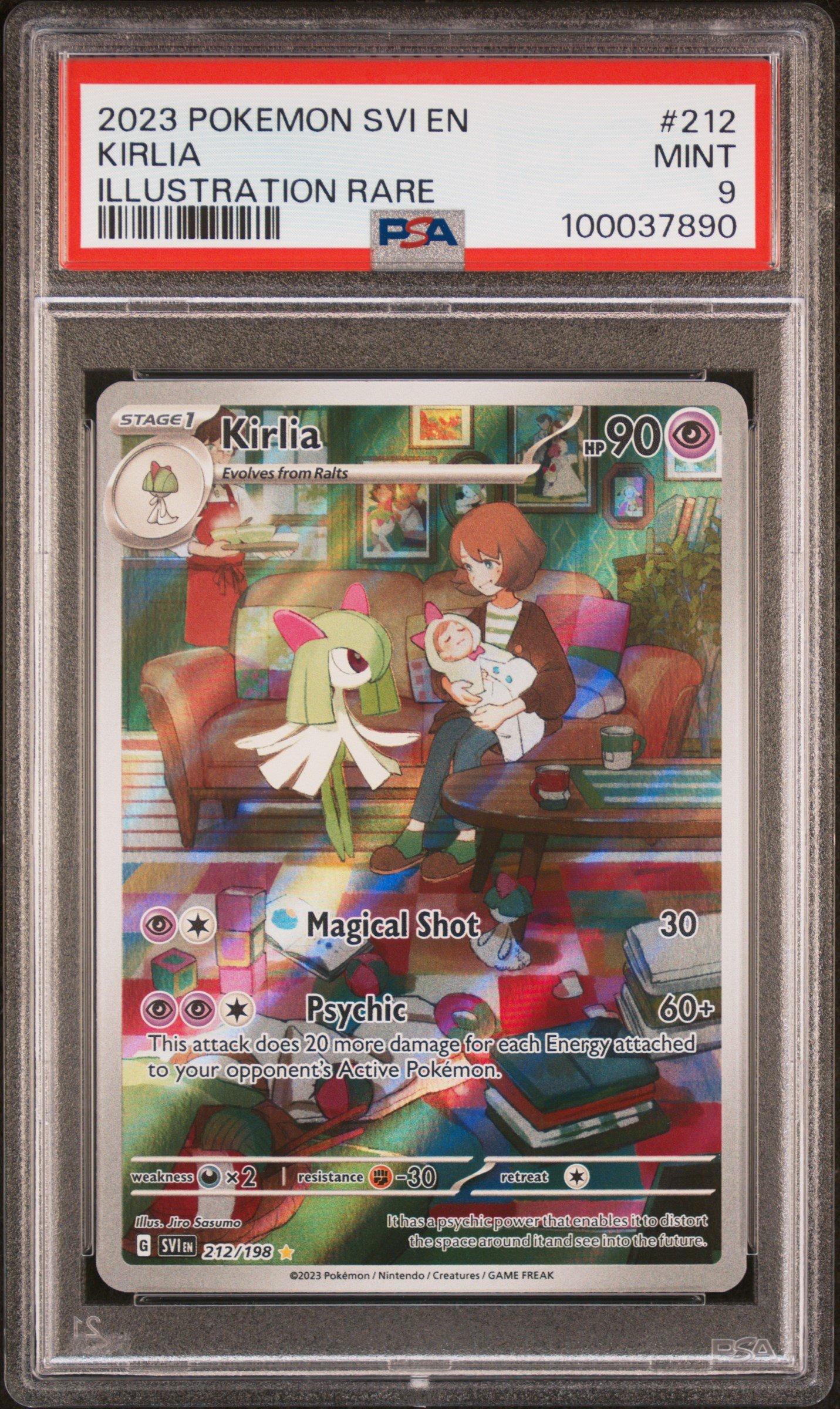 2023 Pokemon Svi En-scarlet & Violet 212 Kirlia Illustration Rare PSA
