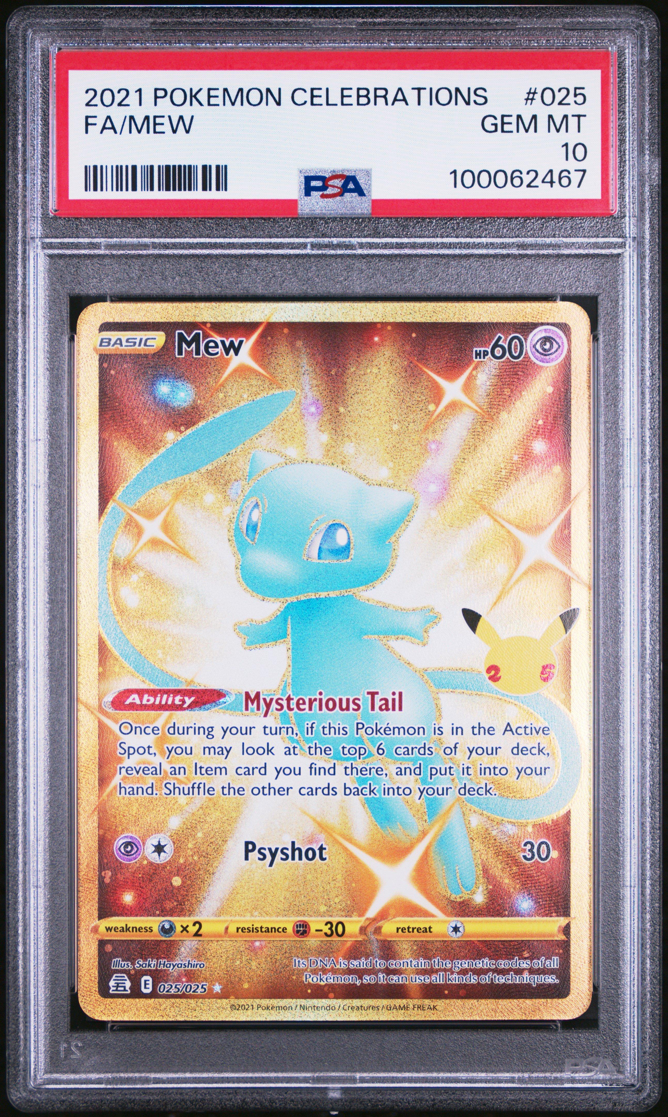 2021 Pokemon Celebrations 025 Full Art/mew PSA 10 | GameStop