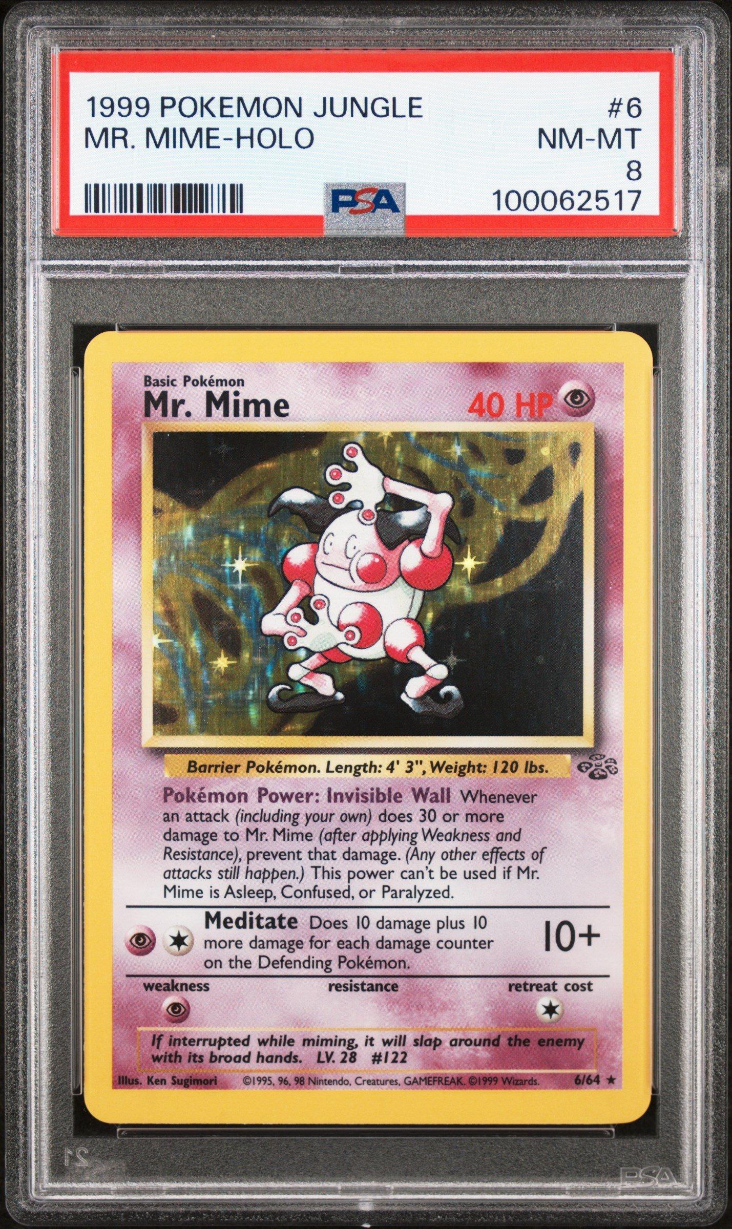 1999 Pokemon Jungle 6 Mr. Mime-holo PSA