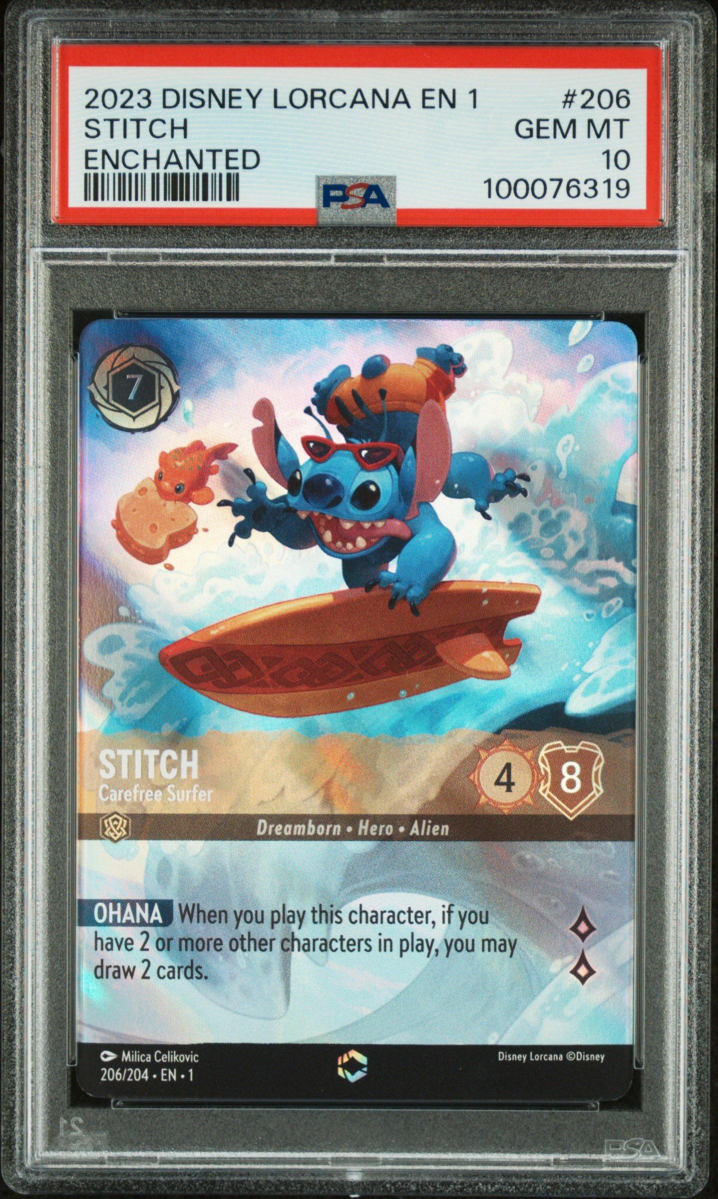 2023 Disney Lorcana En 1-the First Chapter 206 Stitch - Carefree