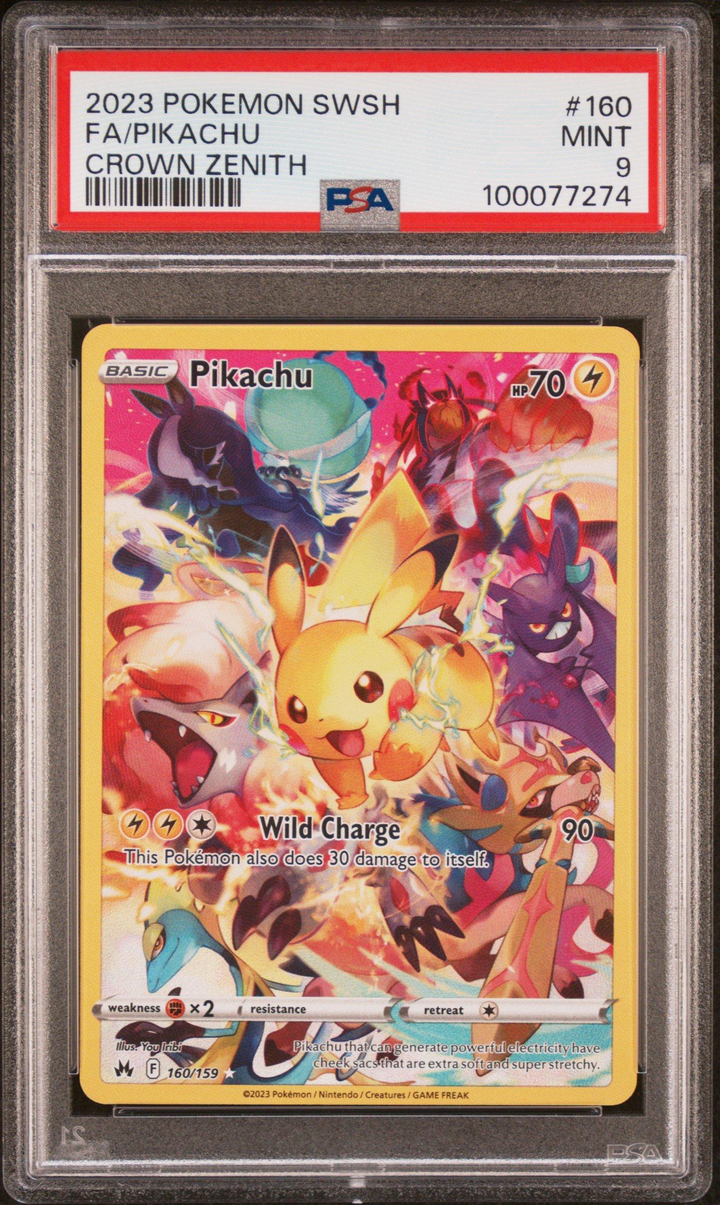2023 Pokemon Sword And Shield Crown Zenith 160 Full Art/pikachu