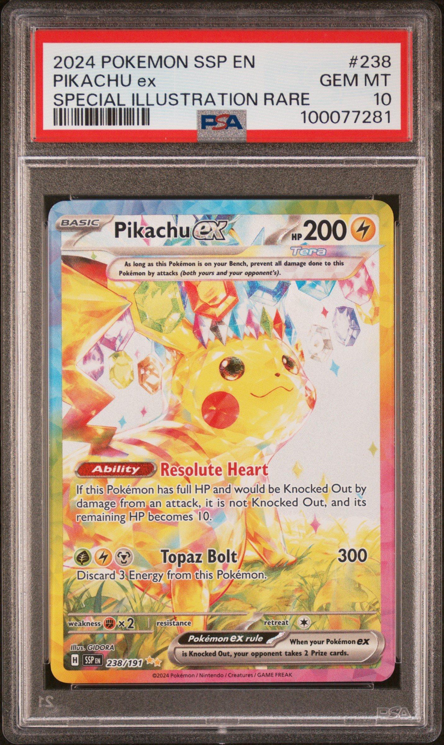 2024 Pokemon Ssp En-surging Sparks 238 Pikachu Ex Special
