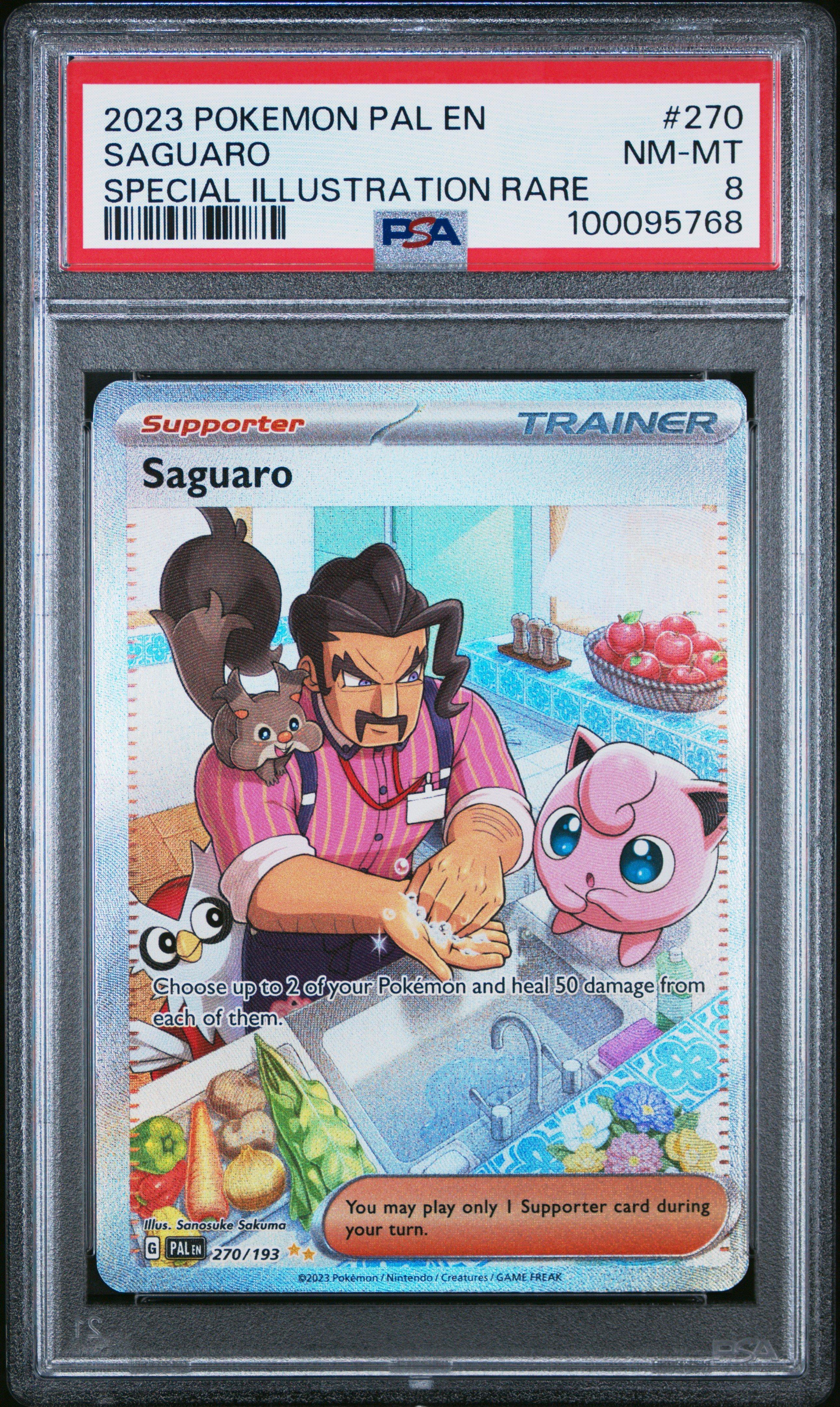 2023 Pokemon Pal En-paldea Evolved 270 Saguaro Special Illustration Rare PSA