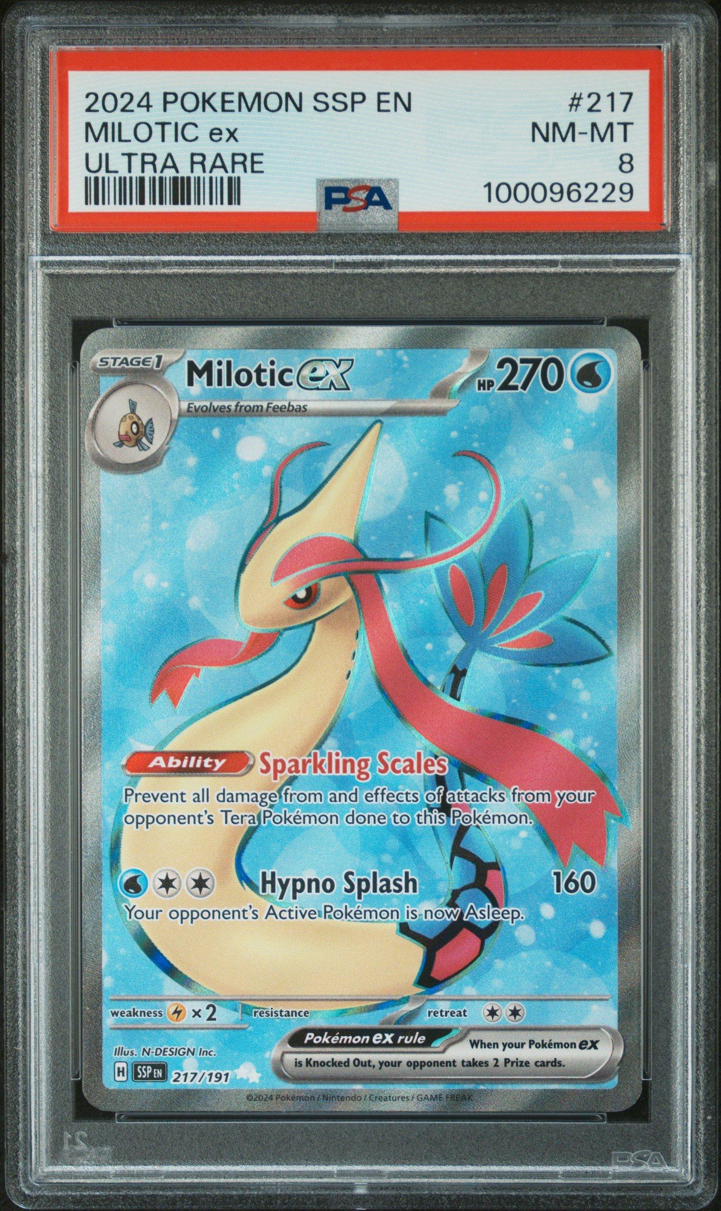 2024 Pokemon Ssp En-surging Sparks 217 Milotic Ex Ultra Rare PSA