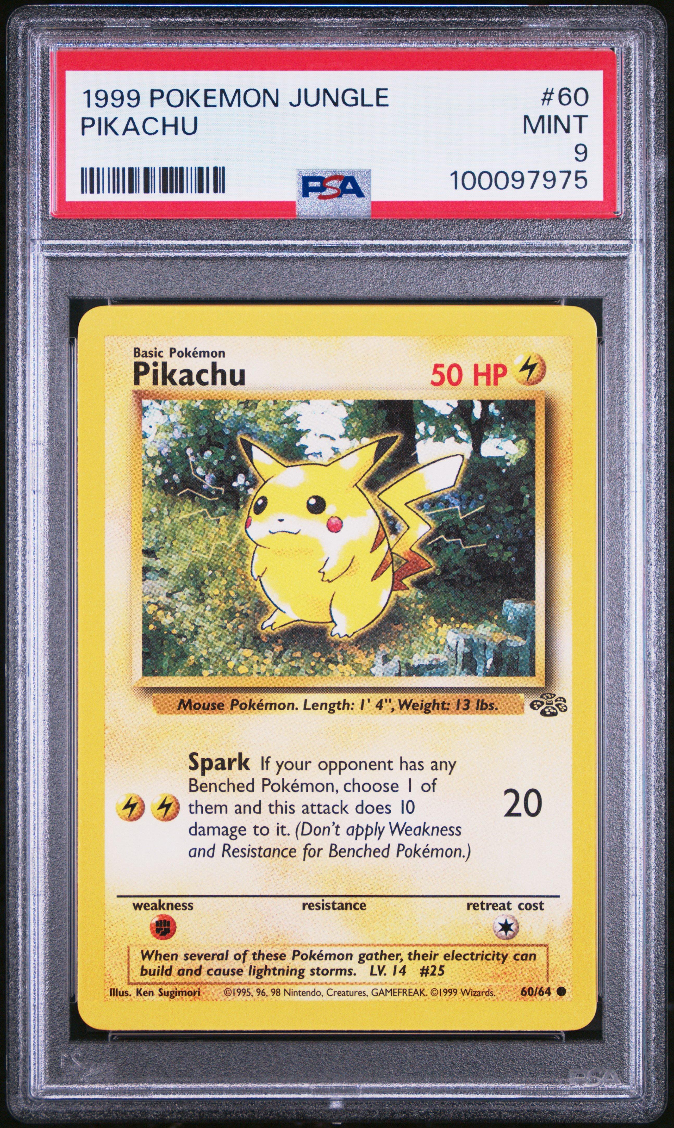 1999 Pokemon Jungle 60 Pikachu PSA 9 Graded Card | GameStop
