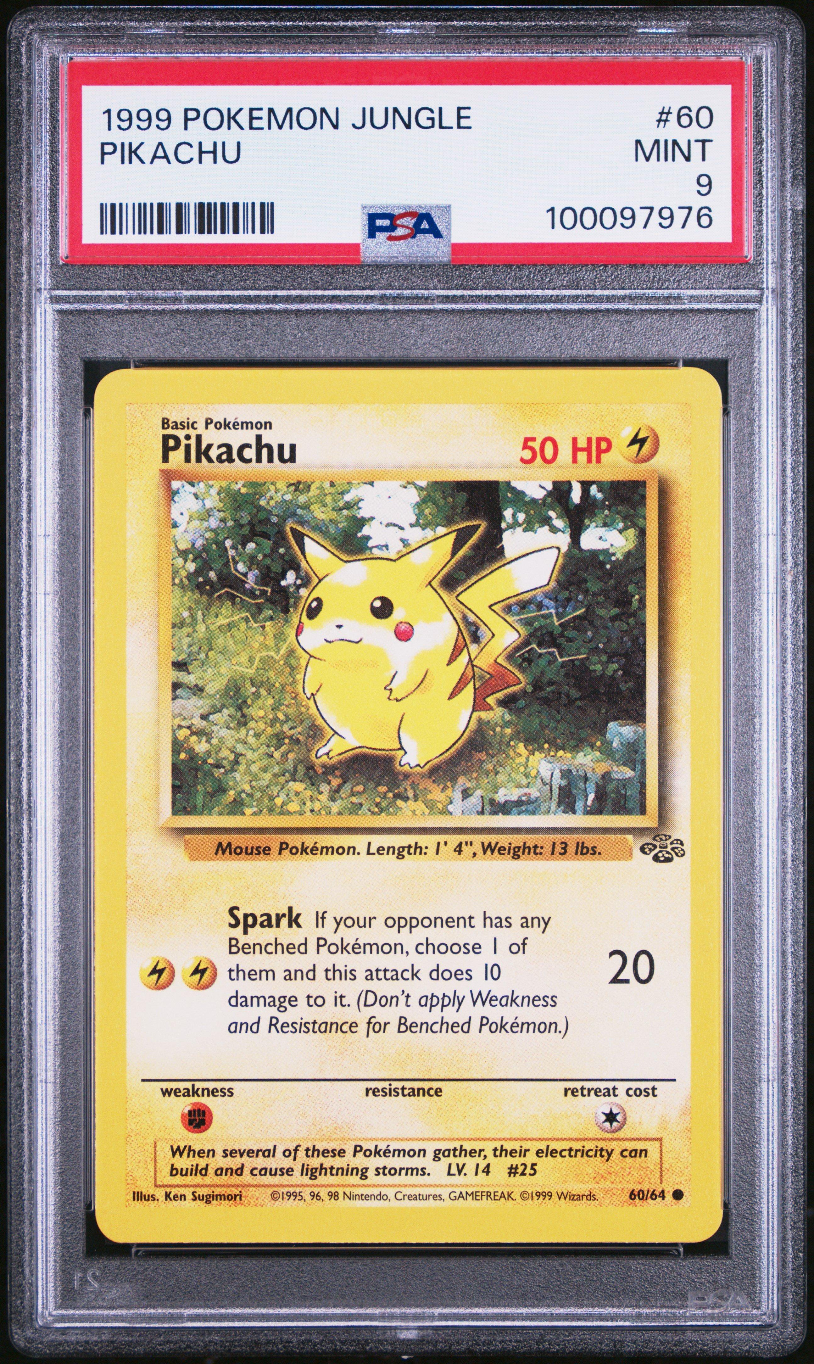 1999 Pokemon Jungle 60 Pikachu PSA 9 Graded Card | GameStop
