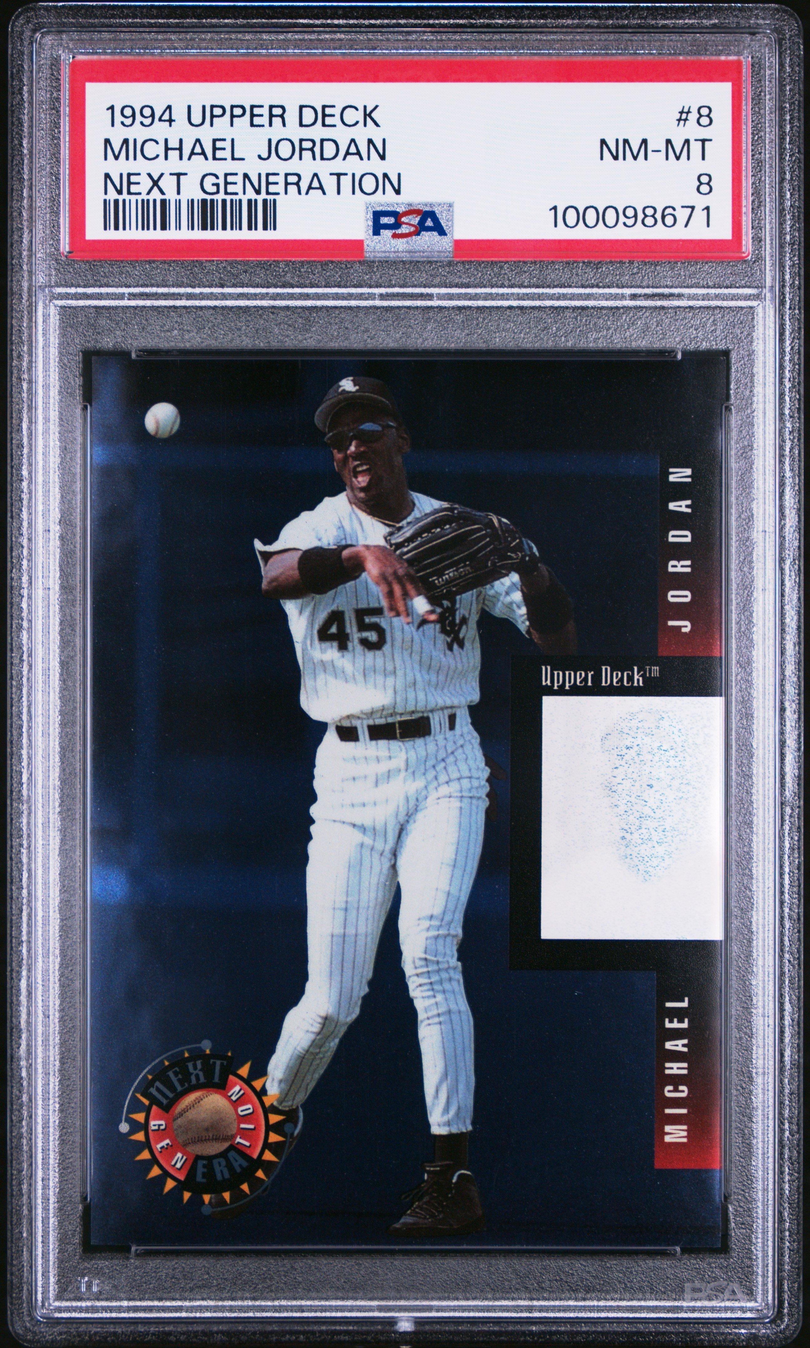 1994 Upper Deck Next Generation 8 Michael Jordan PSA 8