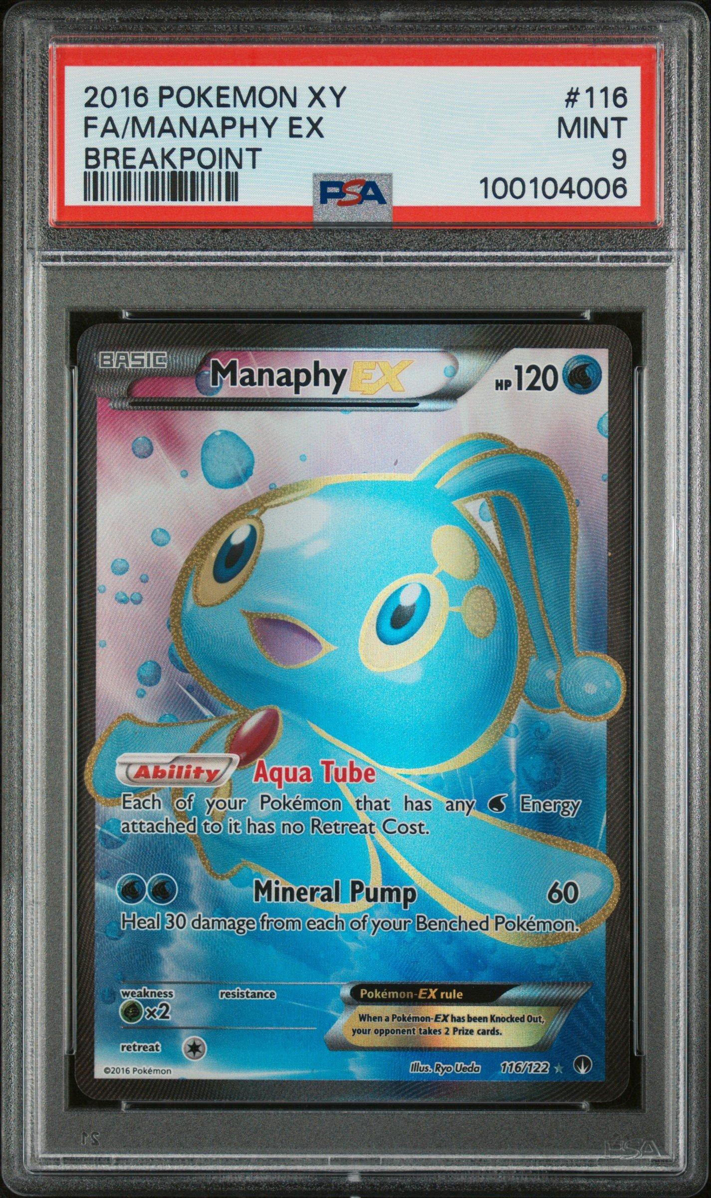 pokemon manaphy card Pokemon Trading Card Game XY BREAKpoint Ultra Rare Manaphy EX #116
