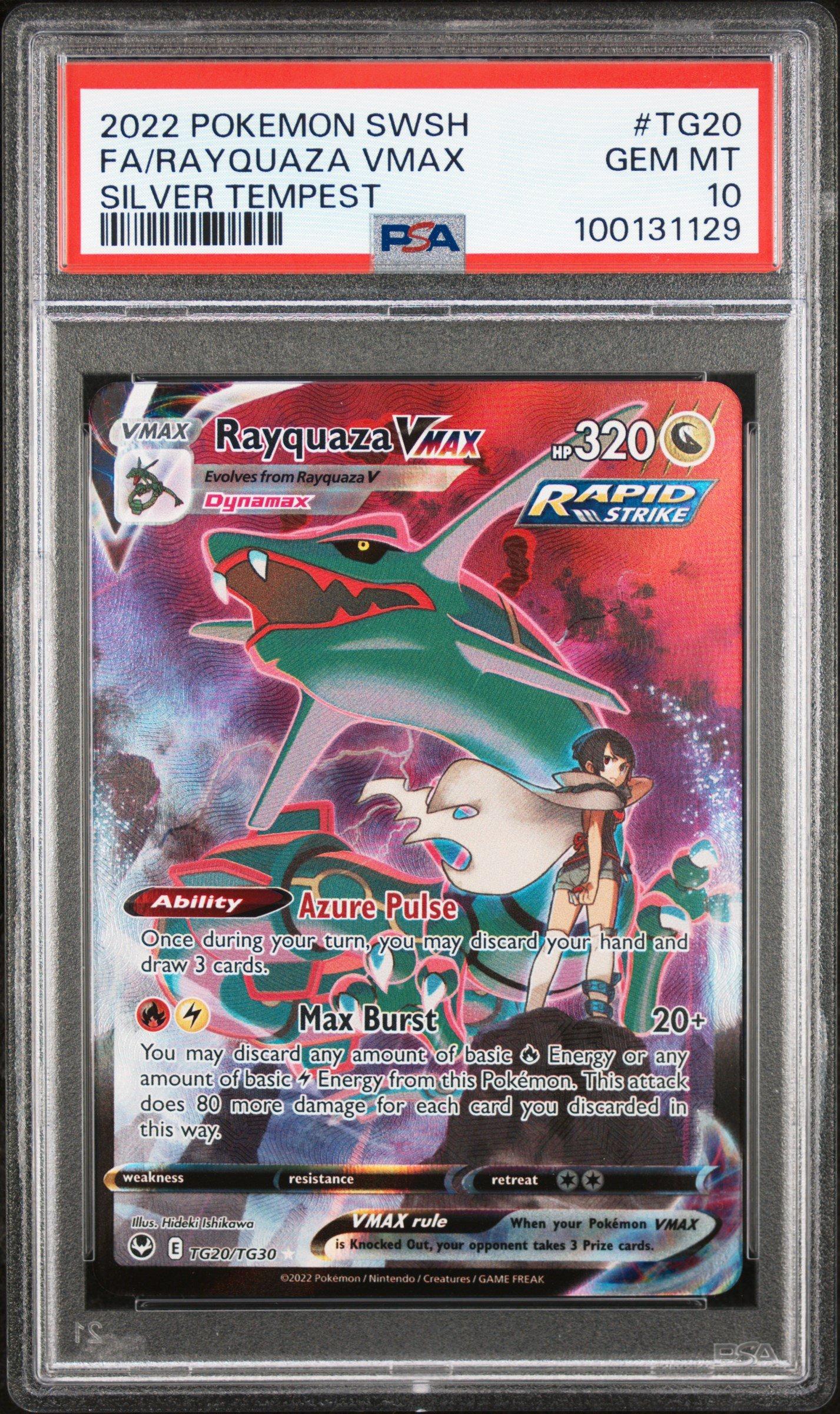 2022 Pokemon Sword & Shield Silver Tempest Tg20 Full Art/rayquaza