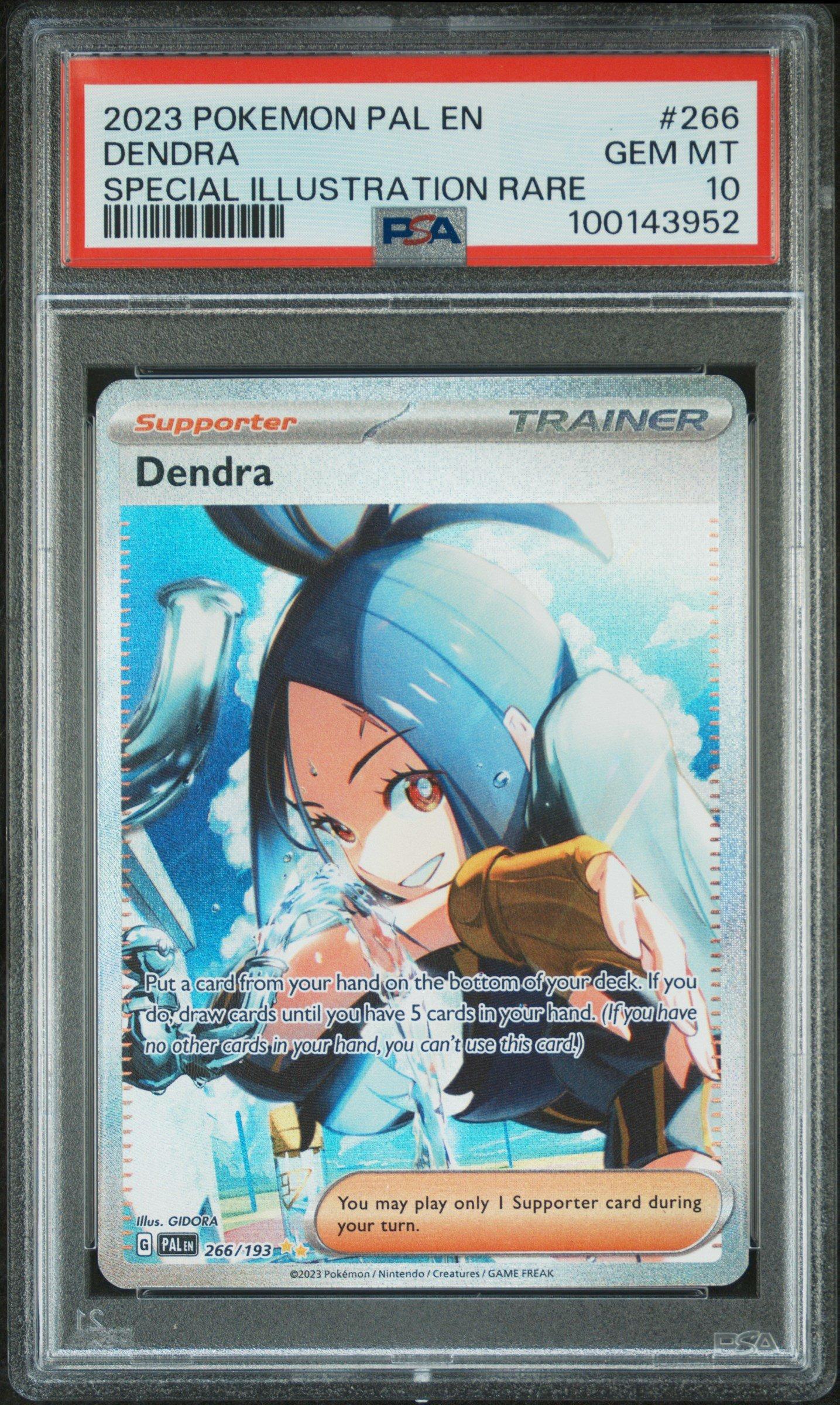 2023 Pokemon Pal En-paldea Evolved 266 Dendra Special Illustration Rare PSA