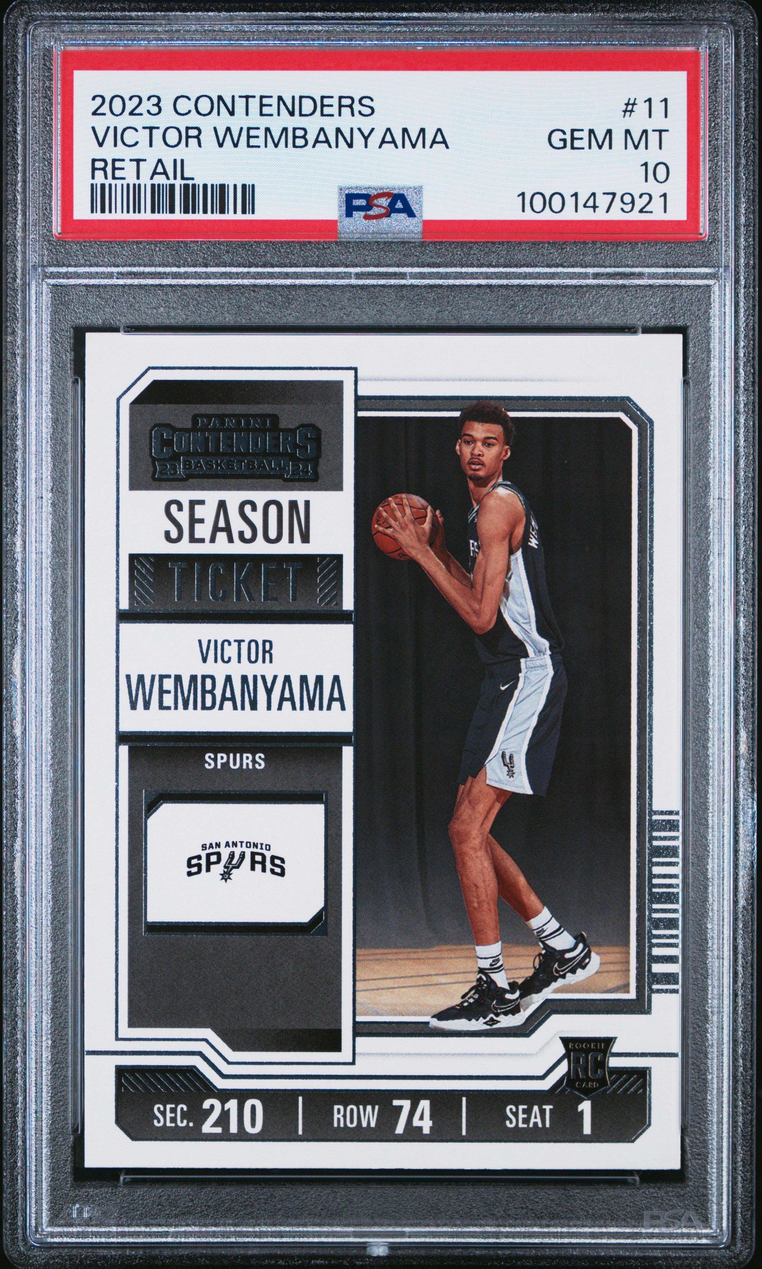2023 Panini Contenders 11 Victor Wembanyama Retail PSA 10