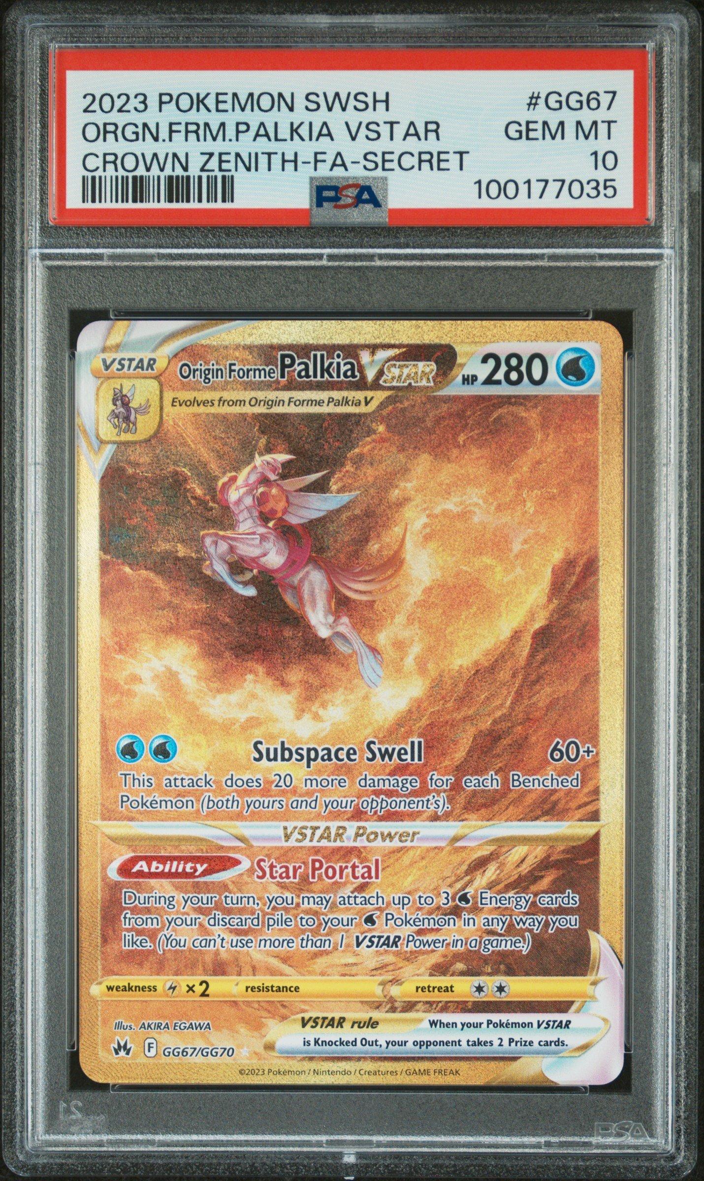 2023 Pokemon Sword And Shield Crown Zenith Gg67 Full Art/origin