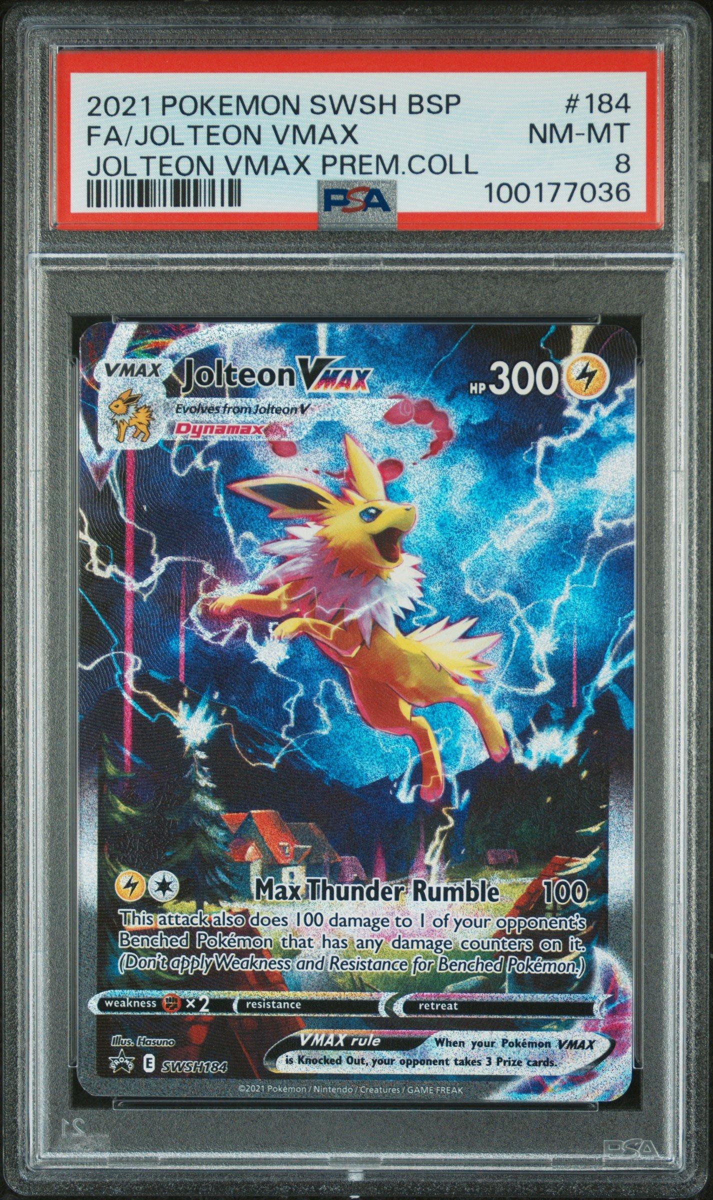 2021 Pokemon Swsh Black Star Promo 184 Full Art/jolteon Vmax