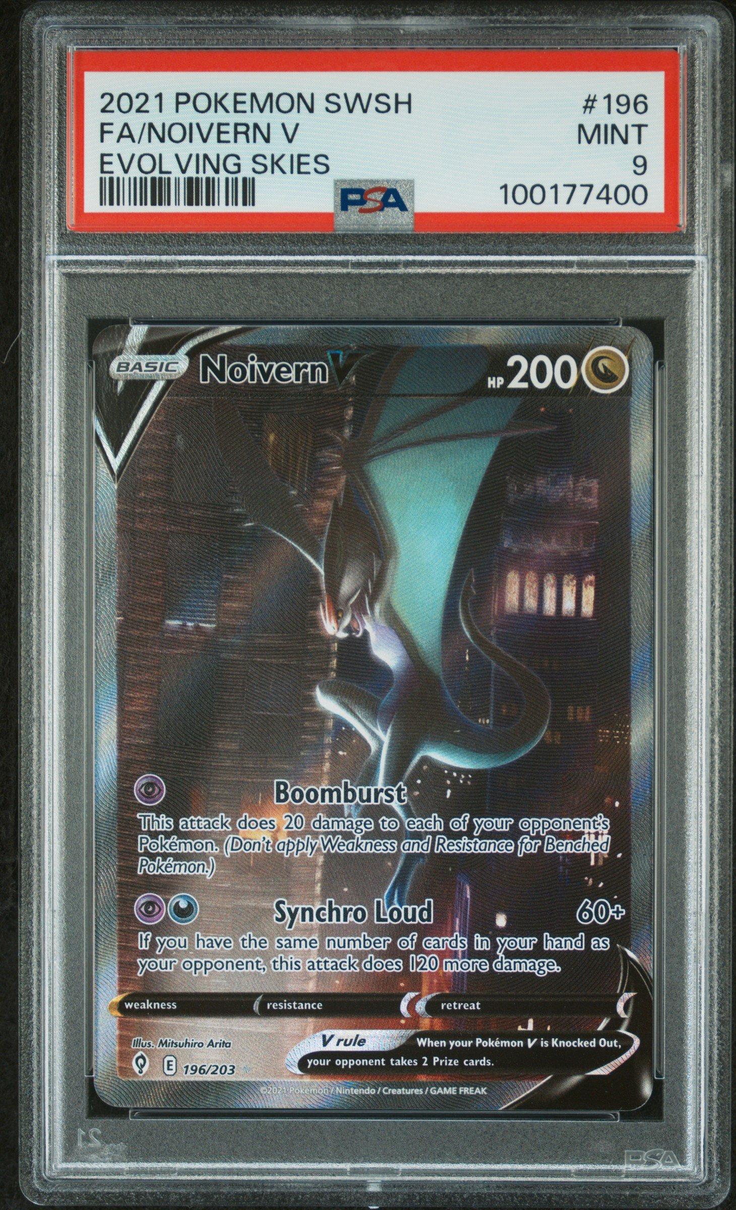 2021 Pokemon Sword & Shield Evolving Skies Full Art/noivern V PSA