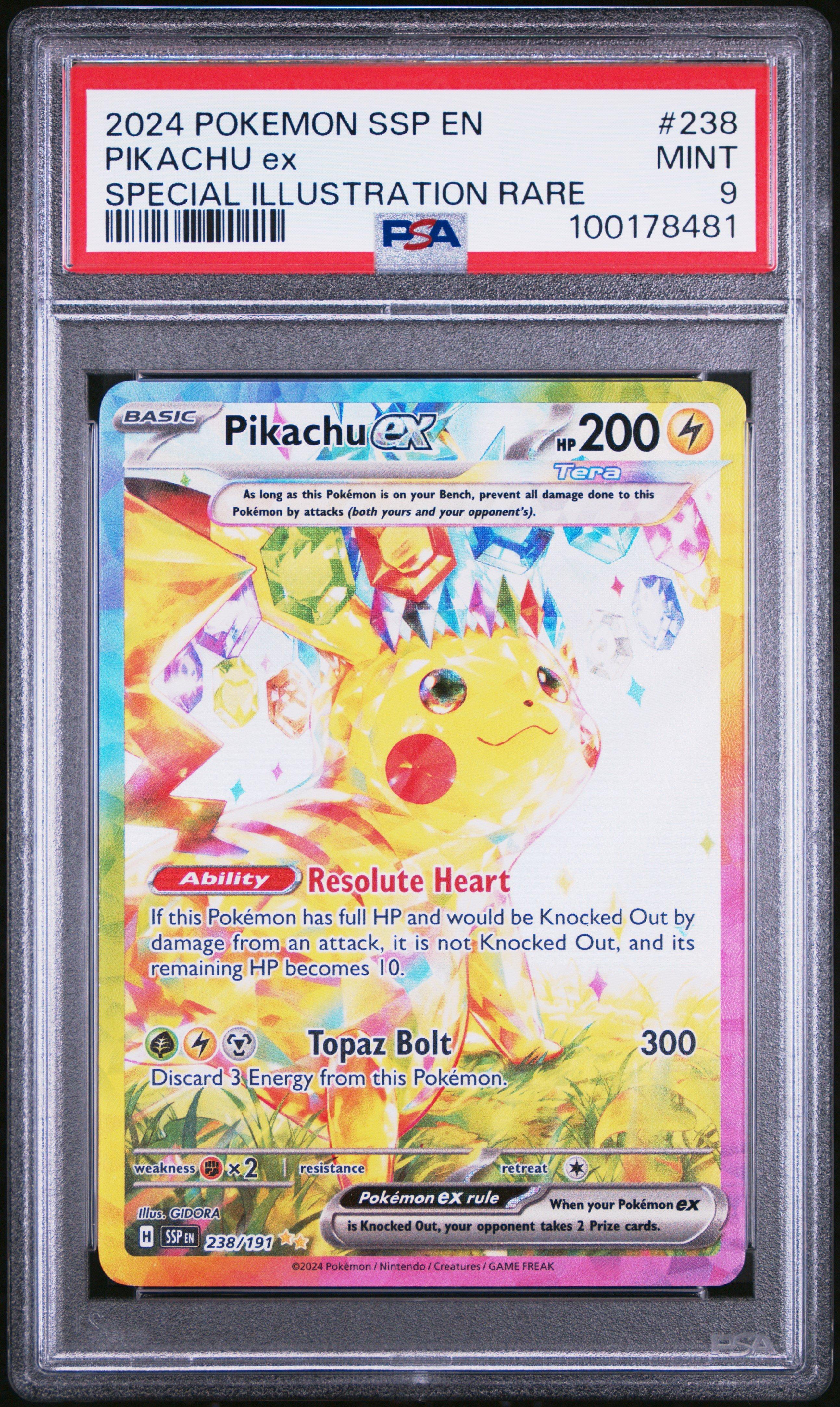 2024 Pokemon Ssp En-surging Sparks 238 Pikachu Ex Special