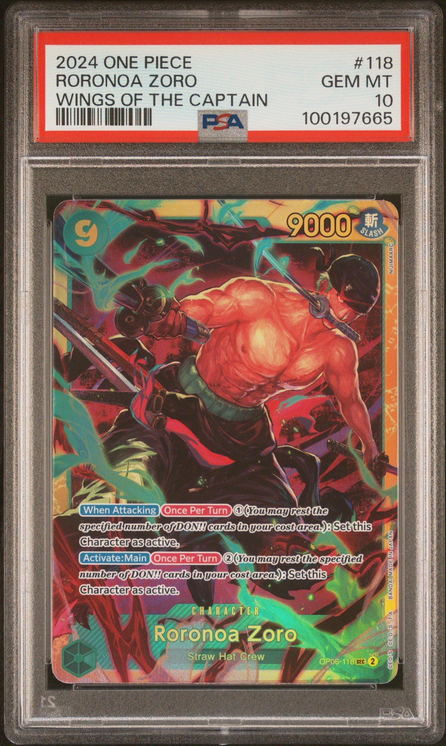 ワンピース RT-81266 Roronoa Zoro [Alternate Art] OP06-118 Prices | One Piece