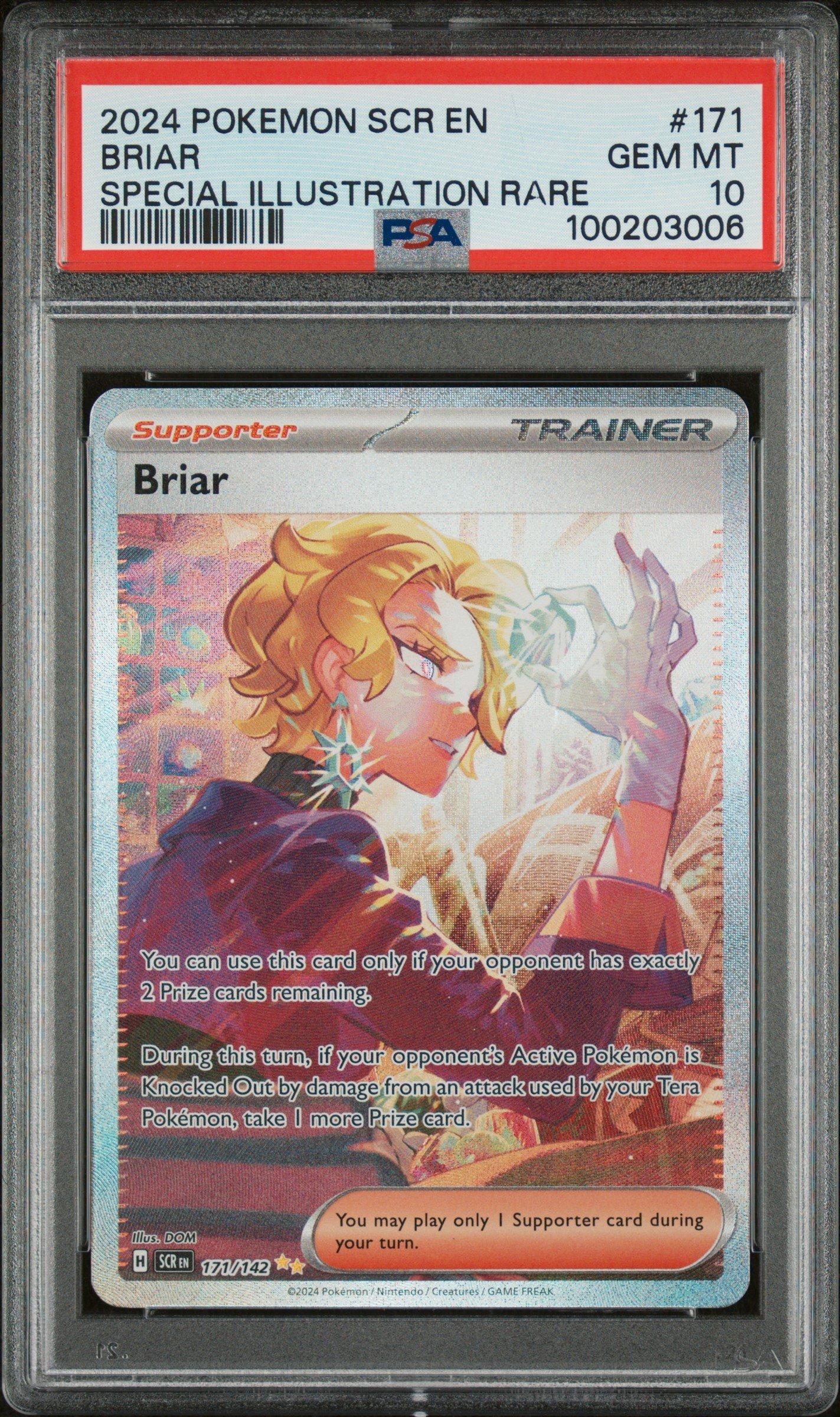 briar pokemon card 2024 Japanese Sv7-Stellar Miracle 132 Special Art Rare - PSA 10 2024 Pokemon Scarlet & Violet
