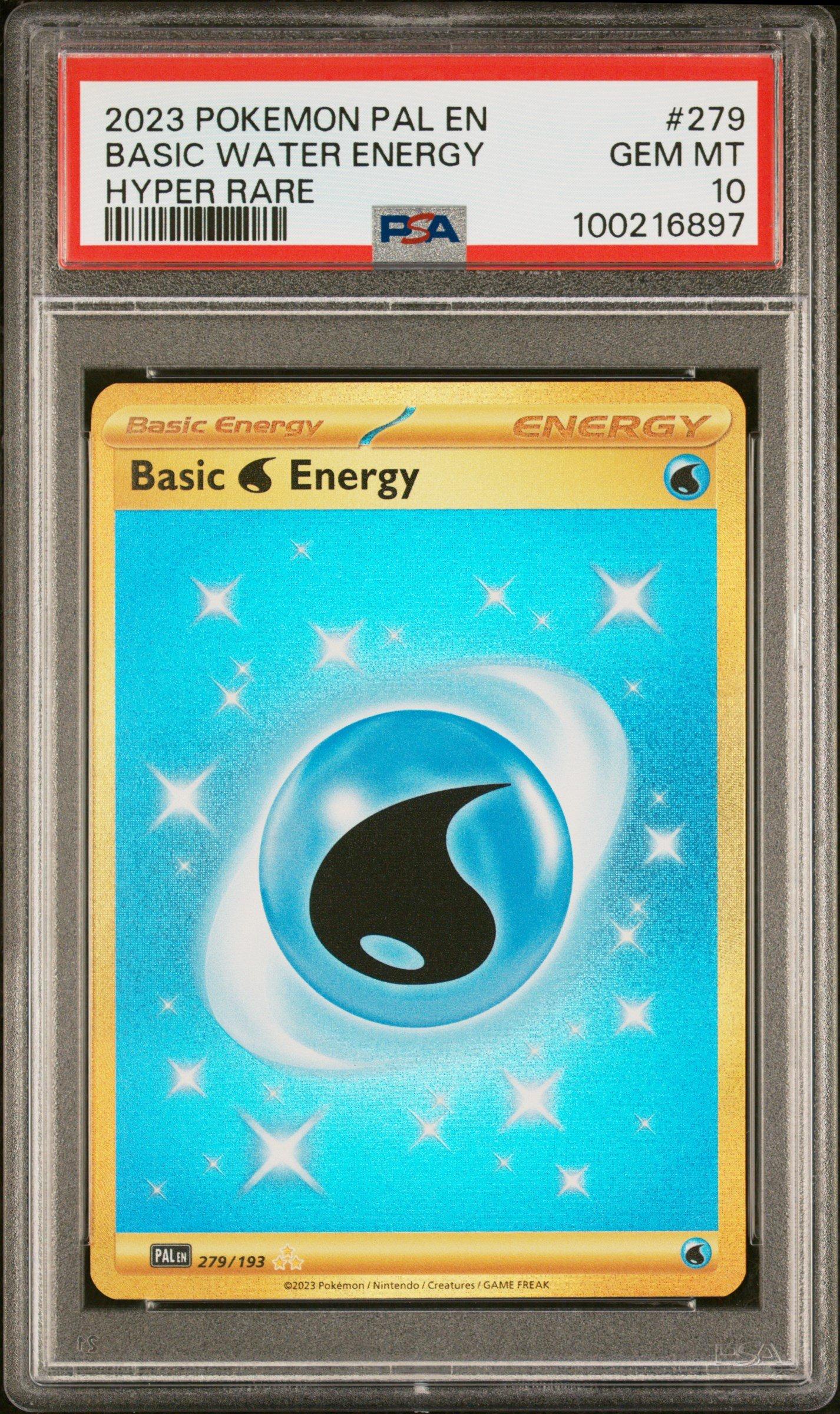 2023 Pokemon Pal En-paldea Evolved 279 Basic Water Energy Hyper Rare PSA