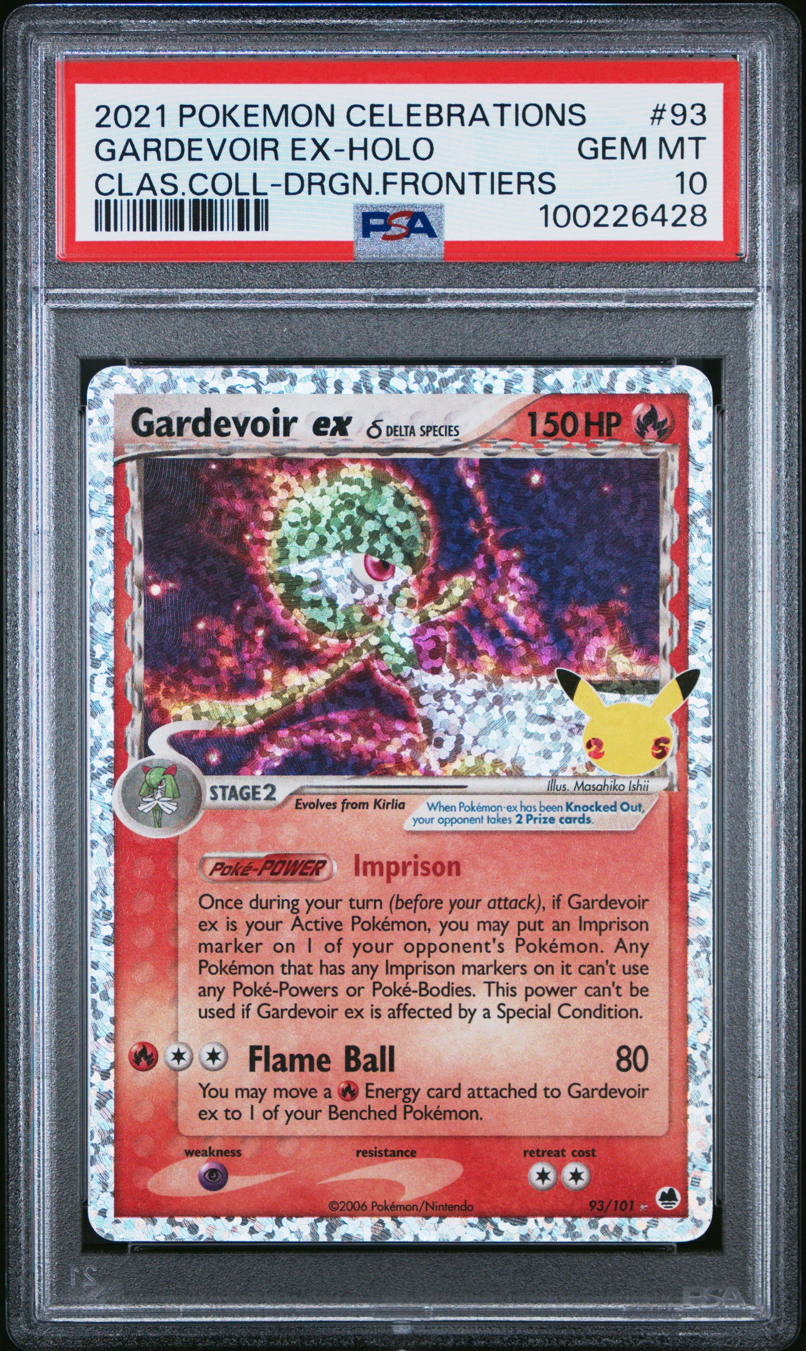 2021 Pokemon Celebrations Classic Collection 93 Gardevoir Ex-holo PSA