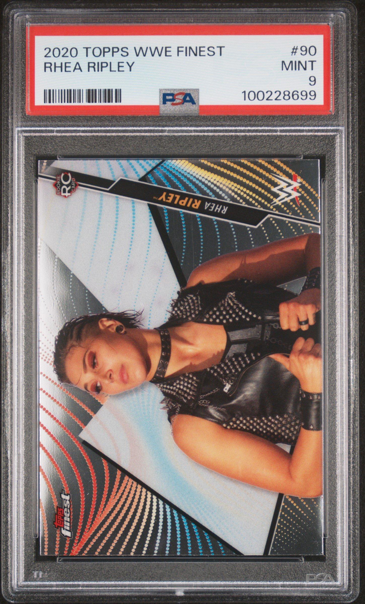 2020 Topps Wwe Finest 90 Rhea Ripley PSA 9