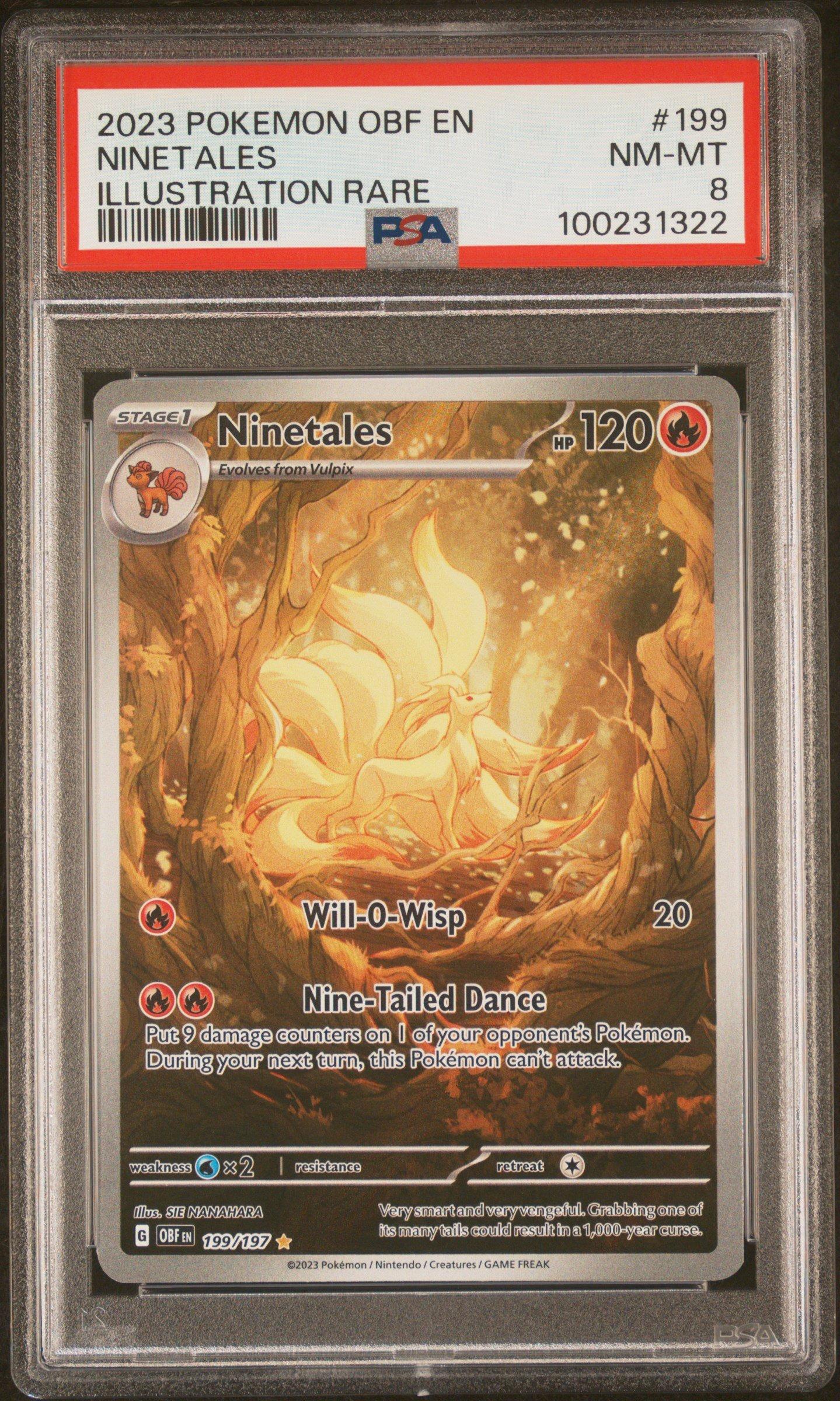 2023 Pokemon Obf En-obsidian Flames 199 Ninetales Illustration