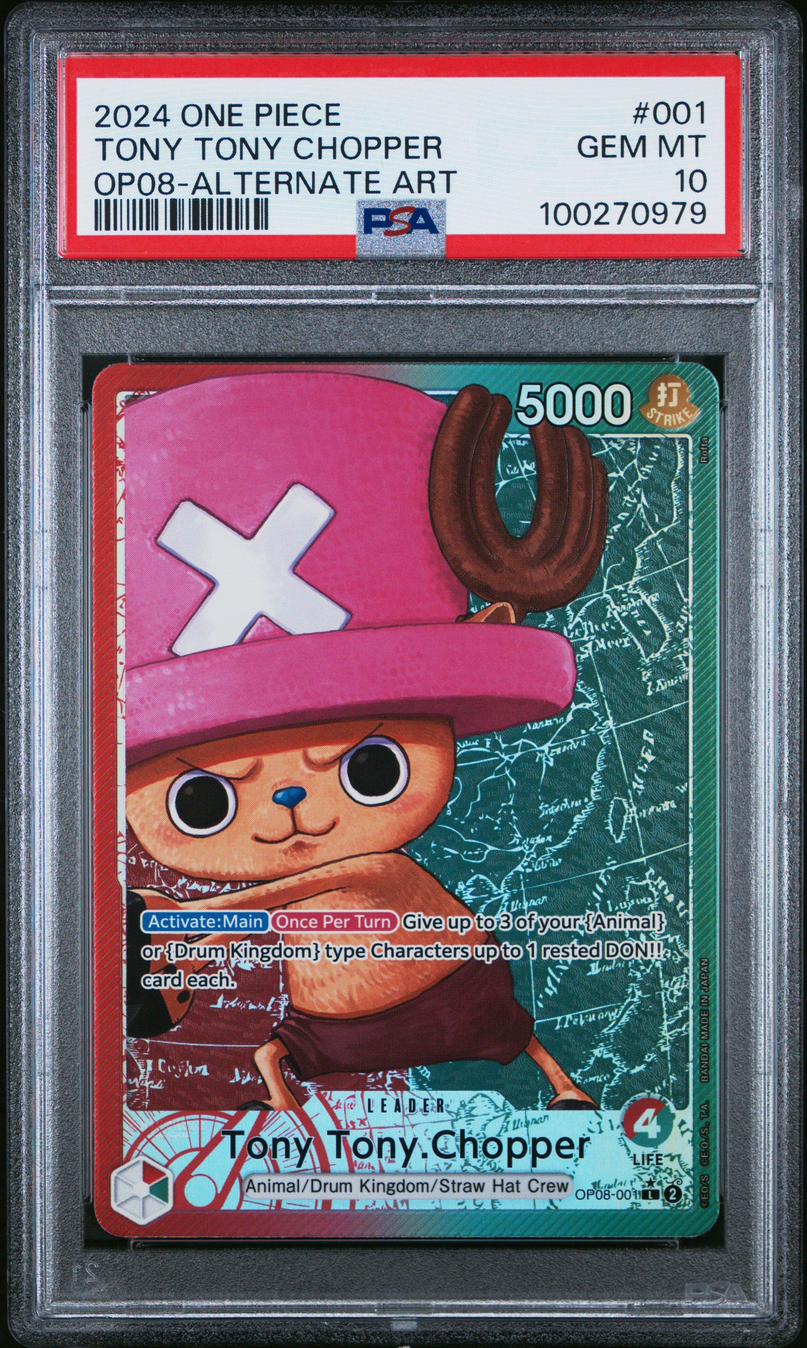 2024 One Piece Op08-two Legends 001 Tony Tony Chopper